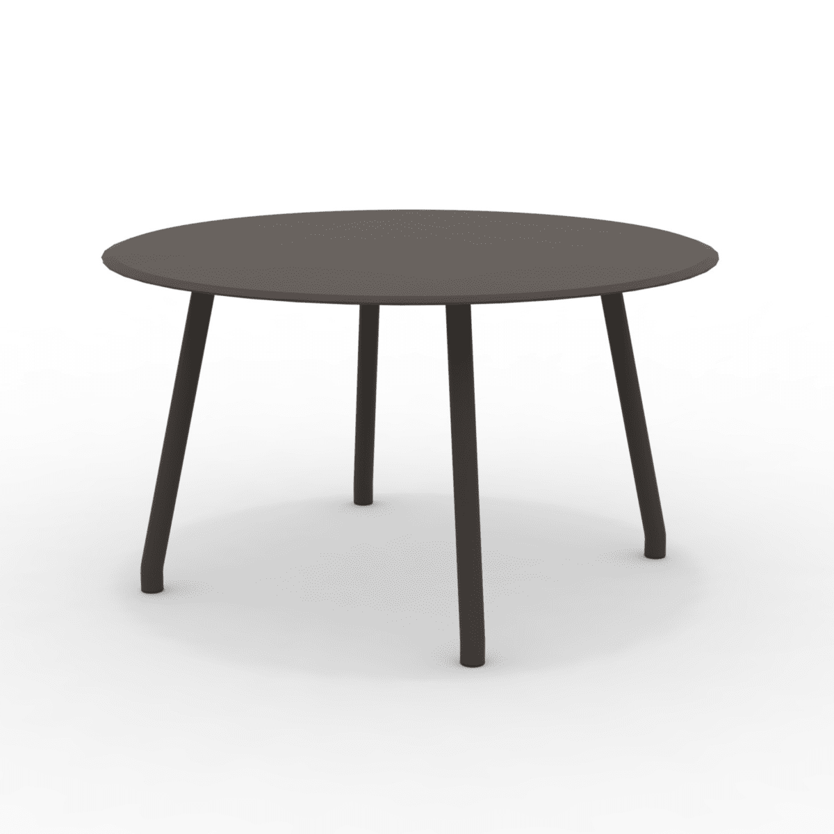 Tavolo tondo in alluminio "Verdea" da pranzo per giardino cm 130x130 75h - MondoViro