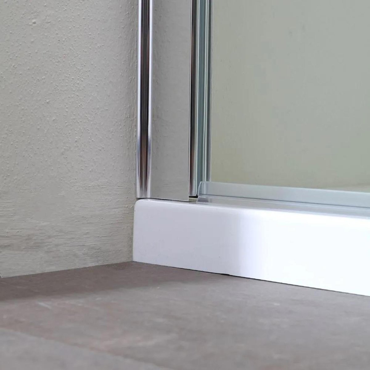 Box doccia a parete singola "Walk - in" in vetro trasparente h 190 cm - MondoViro