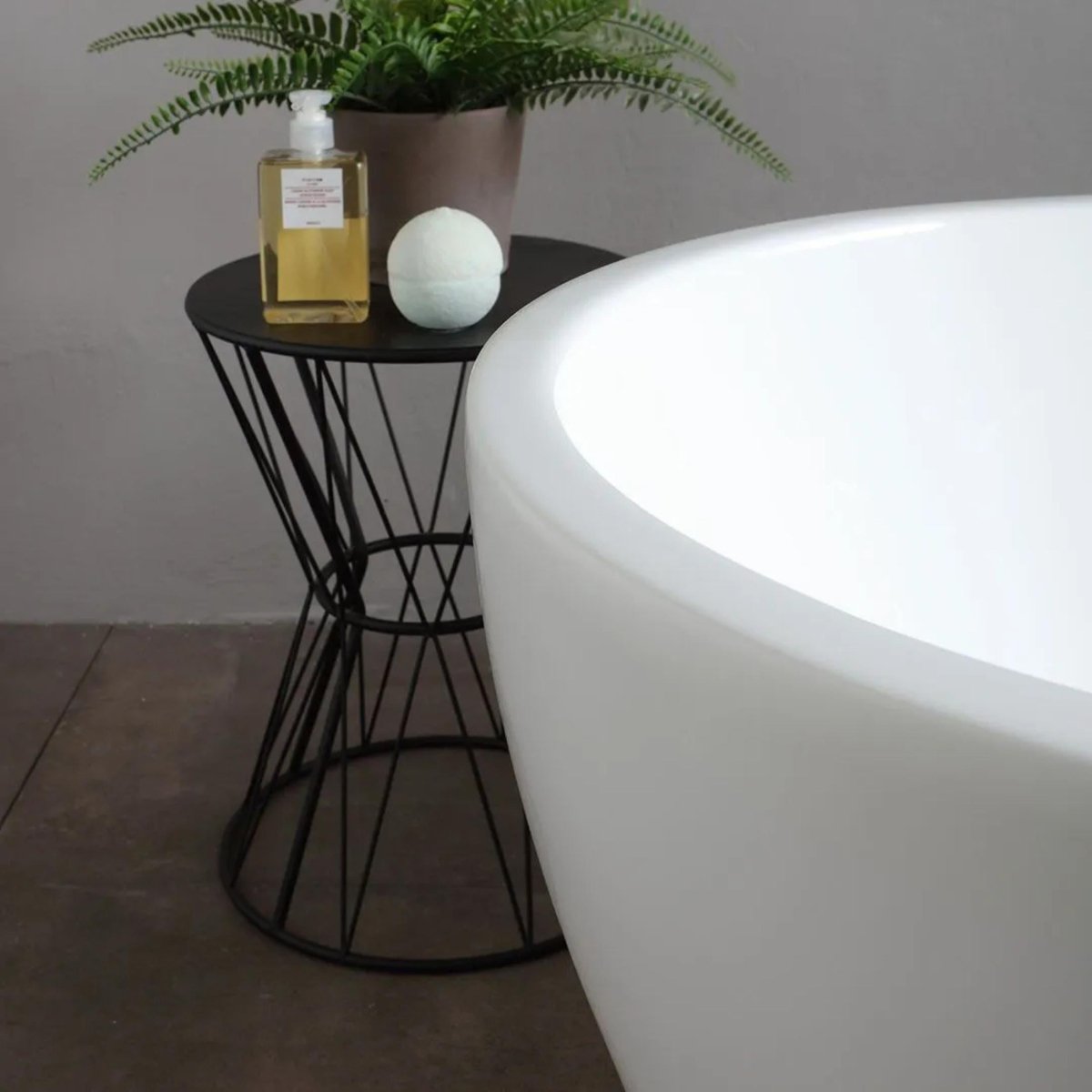 Vasca da bagno a centro stanza "Arianna" in acrilico bianco cm 170x80 55h - MondoViro