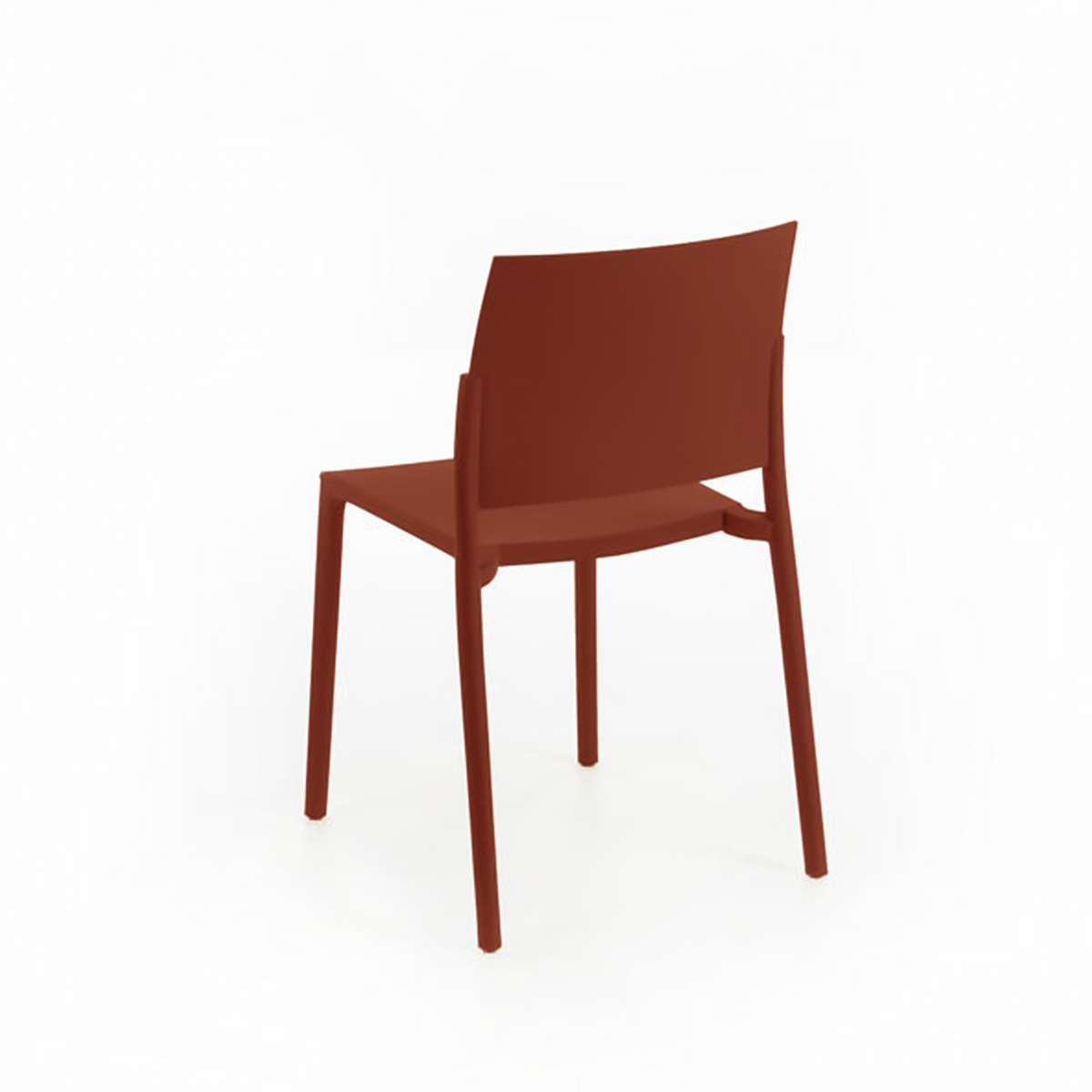 Set di sedie impilabili da soggiorno "Sabrina" in polipropilene moderne cm 52,5x55 81h