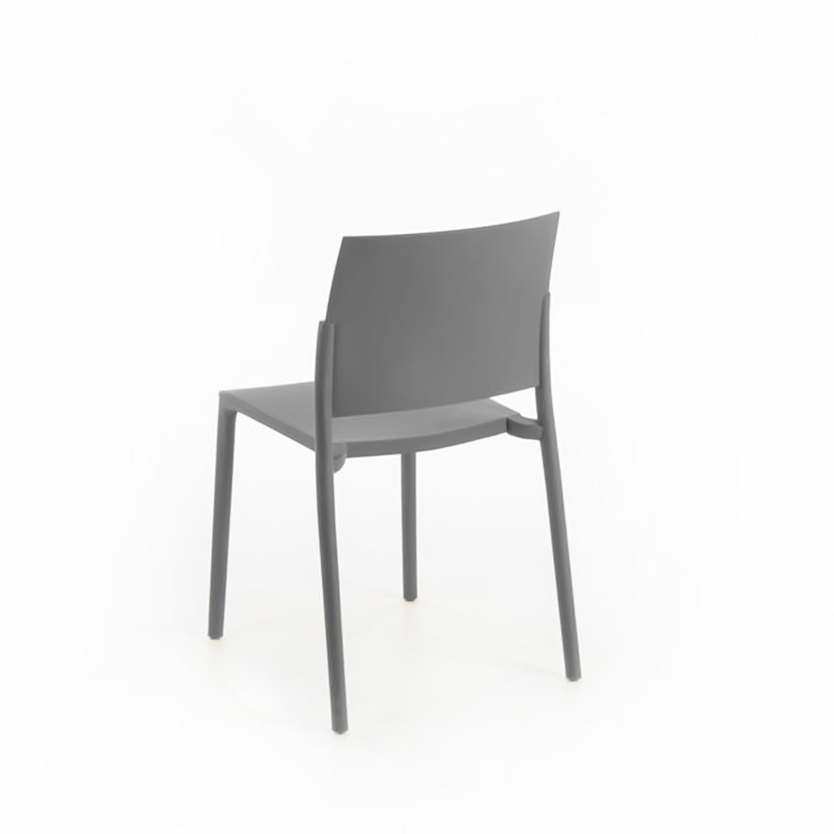 Set di sedie impilabili da soggiorno "Sabrina" in polipropilene moderne cm 52,5x55 81h