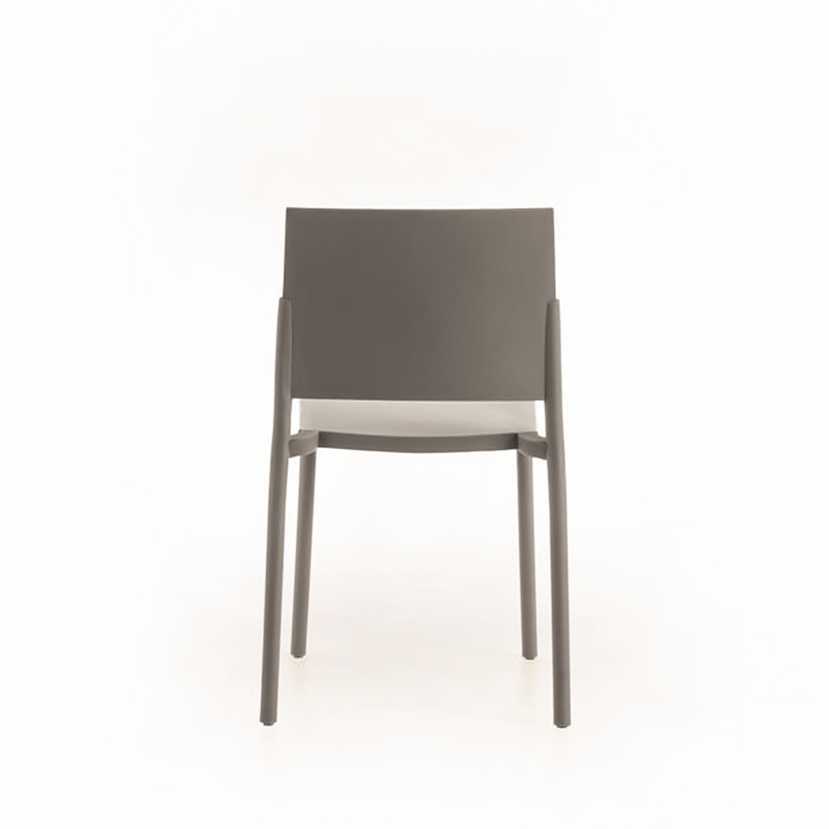Set di sedie impilabili da soggiorno "Sabrina" in polipropilene moderne cm 52,5x55 81h