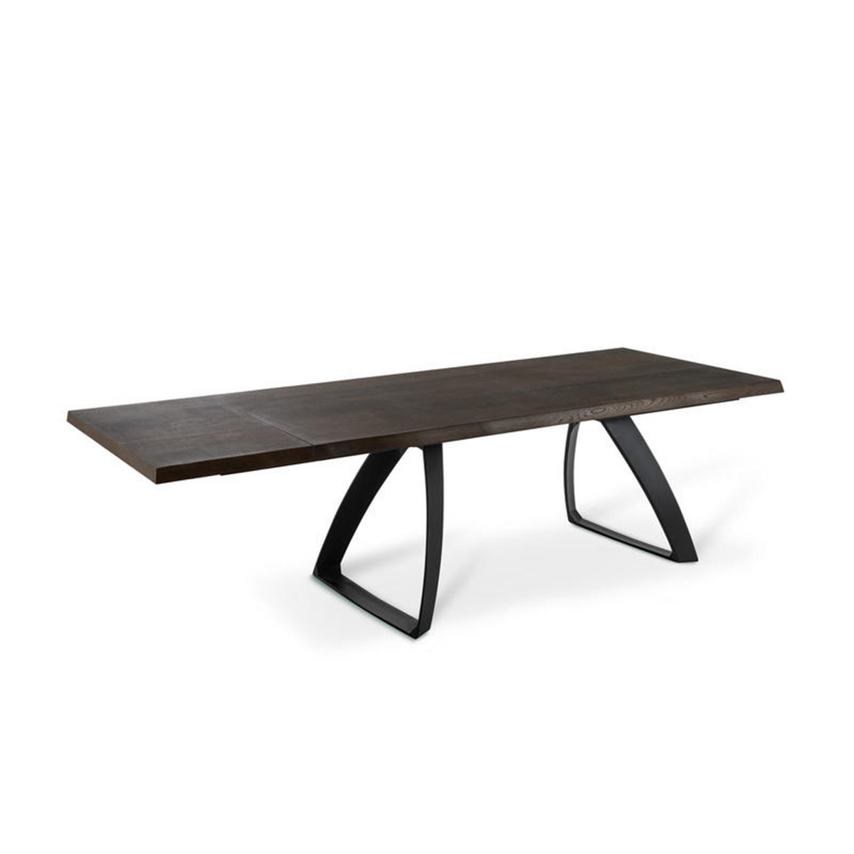 Tavolo allungabile "Gabriel" piano in legno gambe in metallo cm 300x100 76h