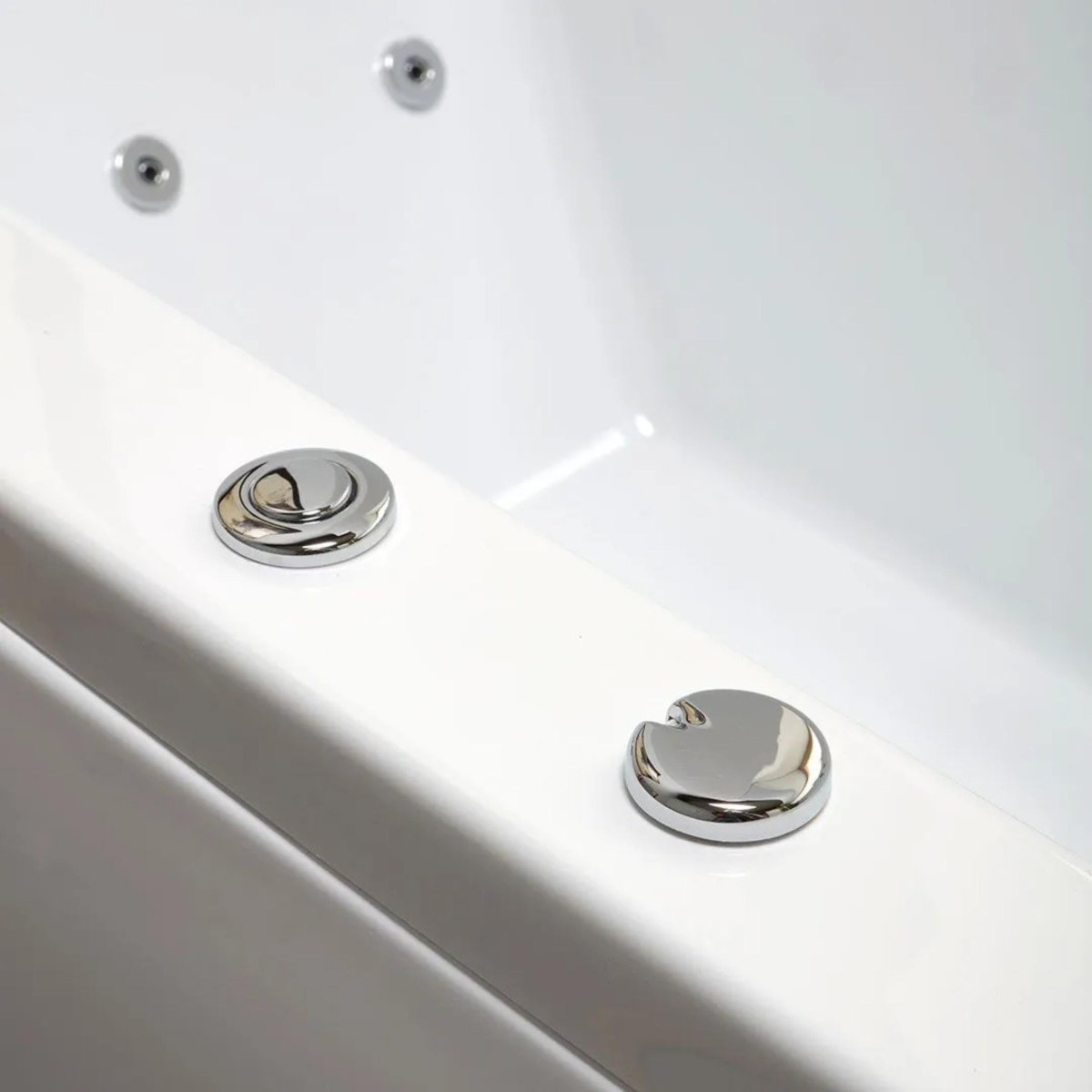Vasca da bagno idromassaggio ad angolo "Agata" in acrilico cm 170x75 56h - MondoViro