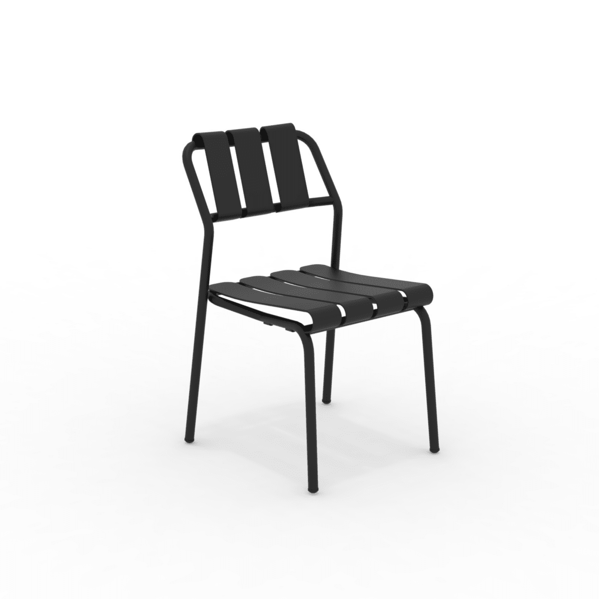 Set di sedie in alluminio "Verdea" da giardino impilabili cm 50x58 83h - MondoViro