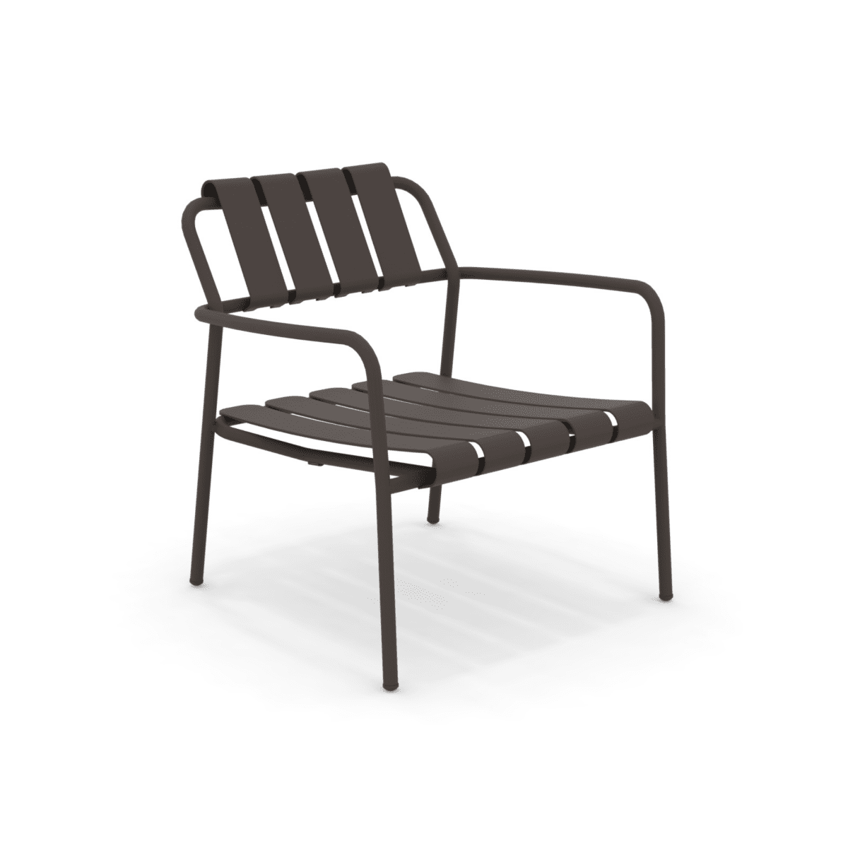 Poltrona bassa da giardino in alluminio "Verdea" sedia lounge cm 72x70 76h - MondoViro