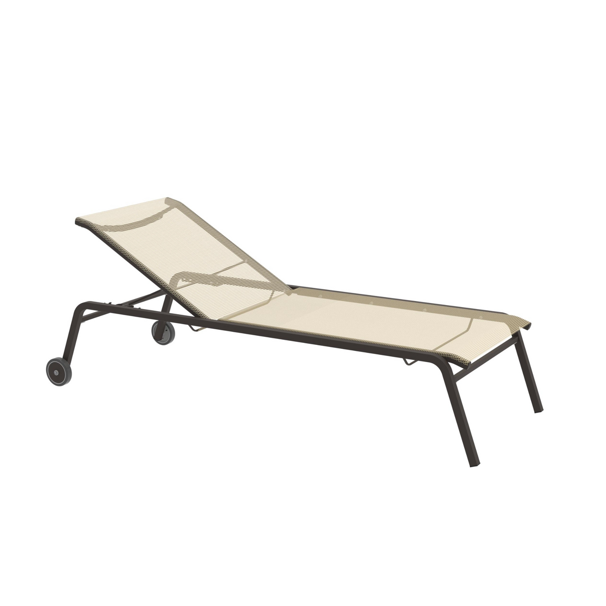 Lettino prendisole in tessuto e alluminio "Alice4" da giardino impilabile cm 198x80 97h