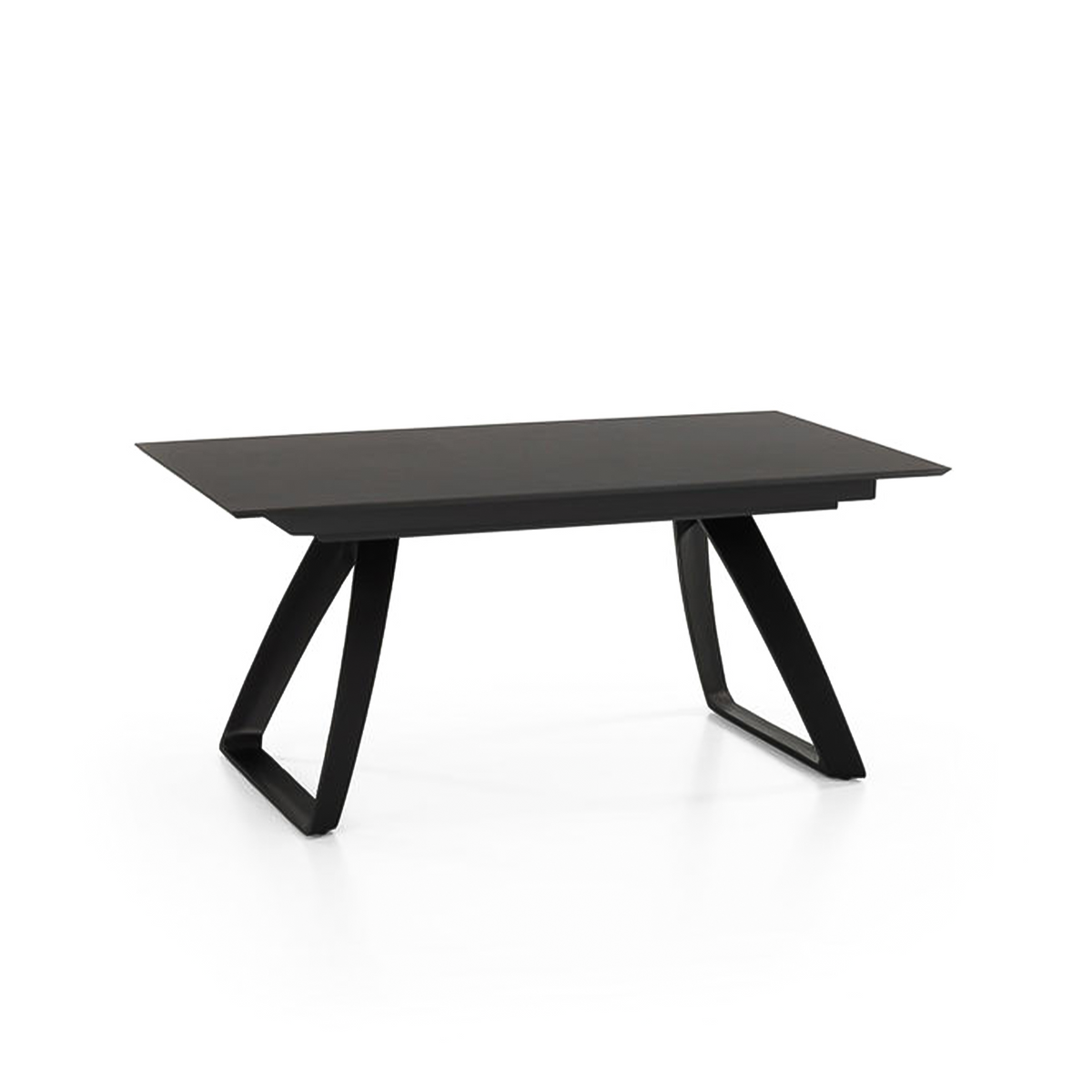 Tavolo allungabile "Hugo" piano in HPL gambe in alluminio 10 posti cm 270x90 76h