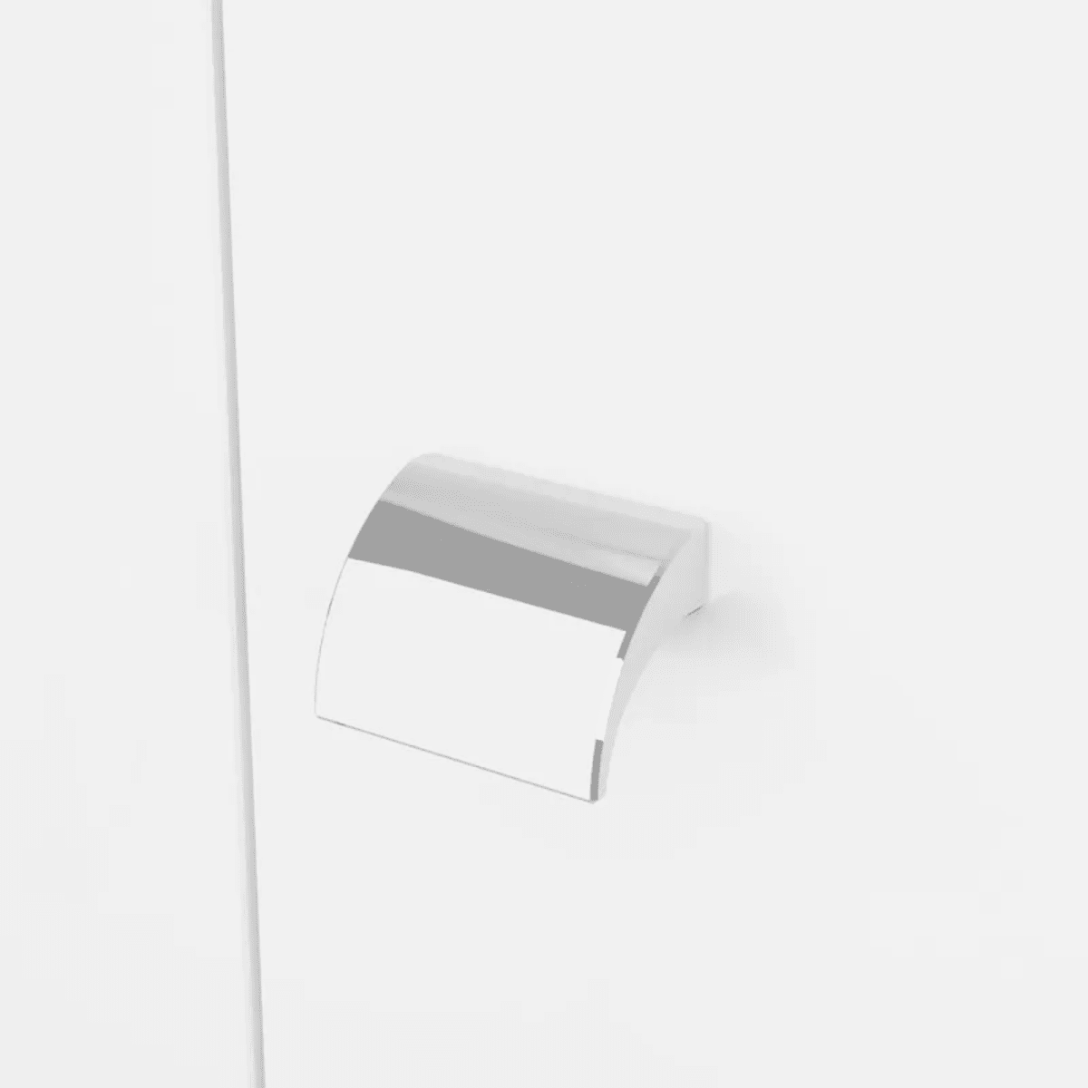 Mobili bagno "Kiro" in nobilitato con finitura bianco lucido , lavabo in ceramica da incasso e specchio - MondoViro