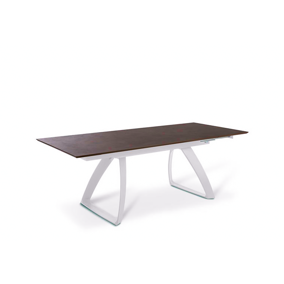 Tavolo allungabile "Hugo" piano in HPL gambe in alluminio 10 posti cm 270x90 76h