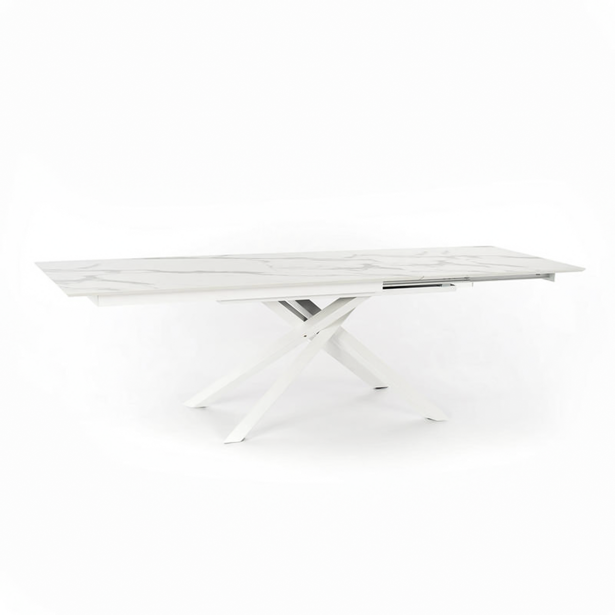 Tavolo allungabile "Jade" piano in HPL gambe in alluminio cm 170/270x90 76h