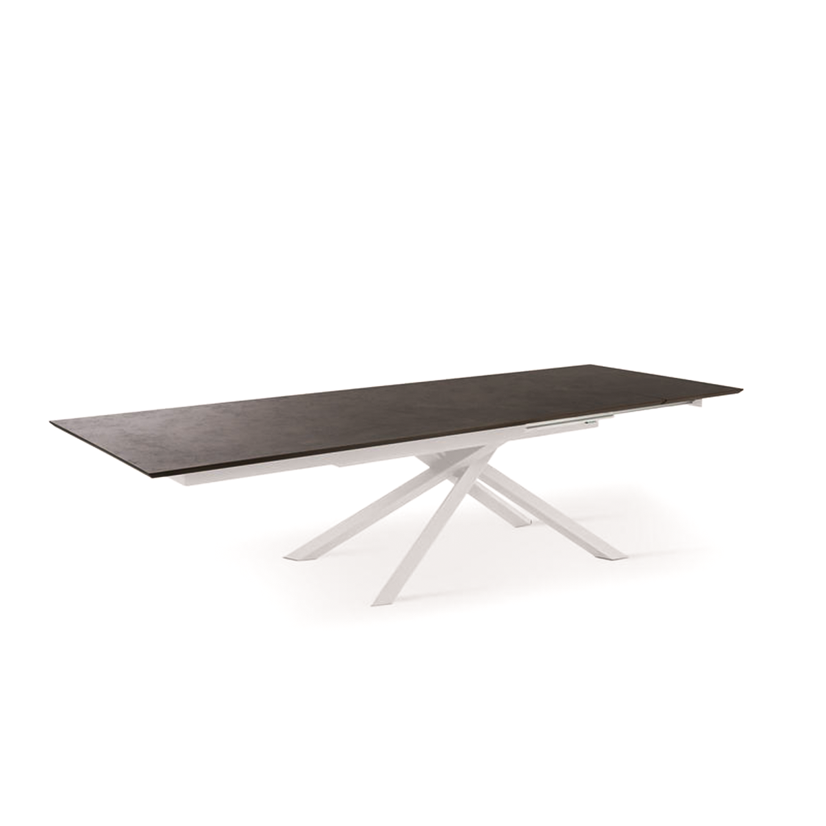 Tavolo allungabile "Jade" piano in HPL gambe in alluminio cm 170/270x90 76h