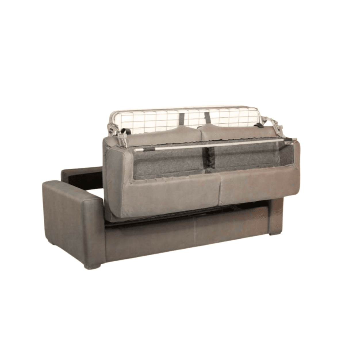 Divano letto a 3 posti contenitore "Flash" in tessuto sfoderabile cm 199x98 84h - MondoViro