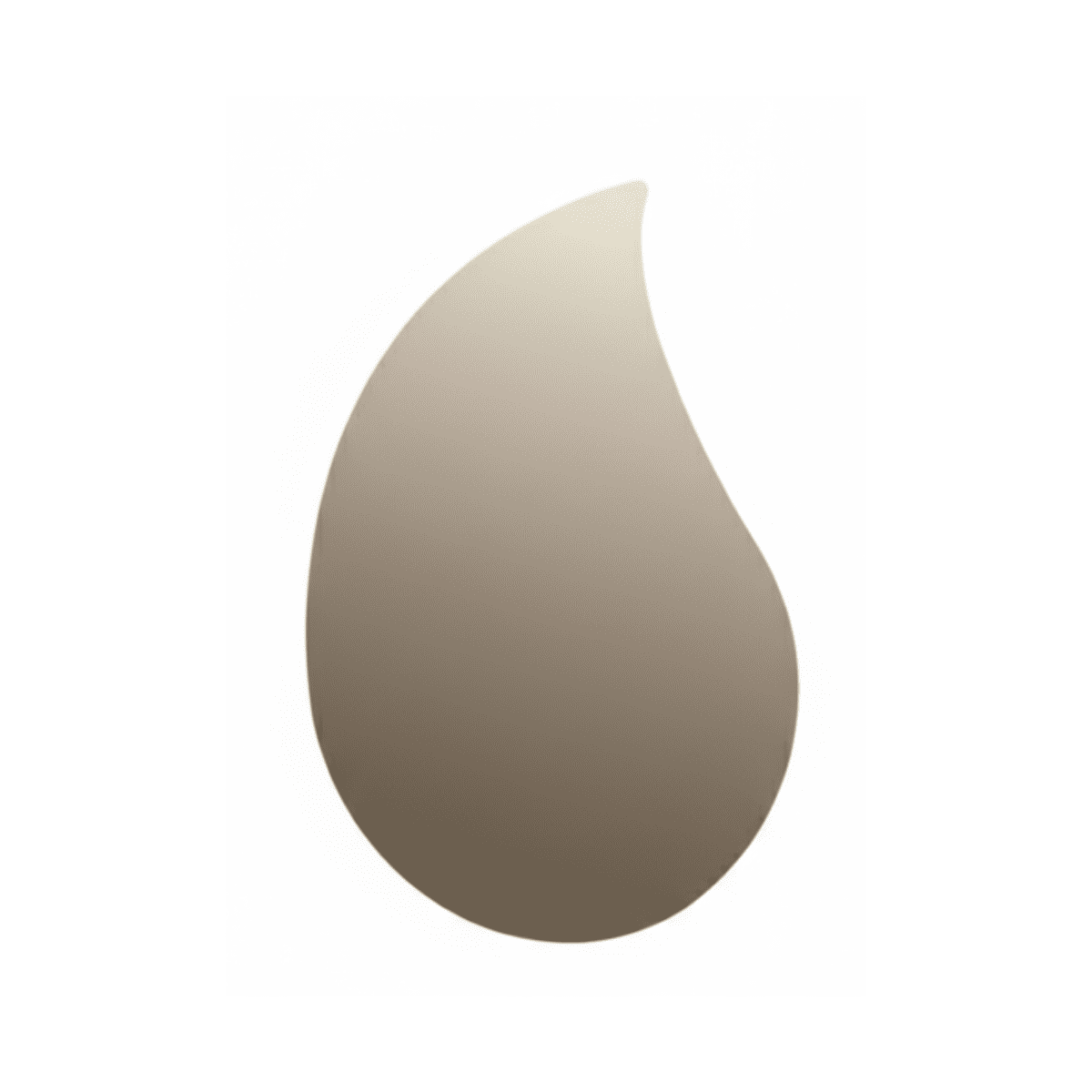 Specchio decorativo "Acqua" sagomato a goccia dal design fluido e contemporaneo cm 90x62h - MondoViro
