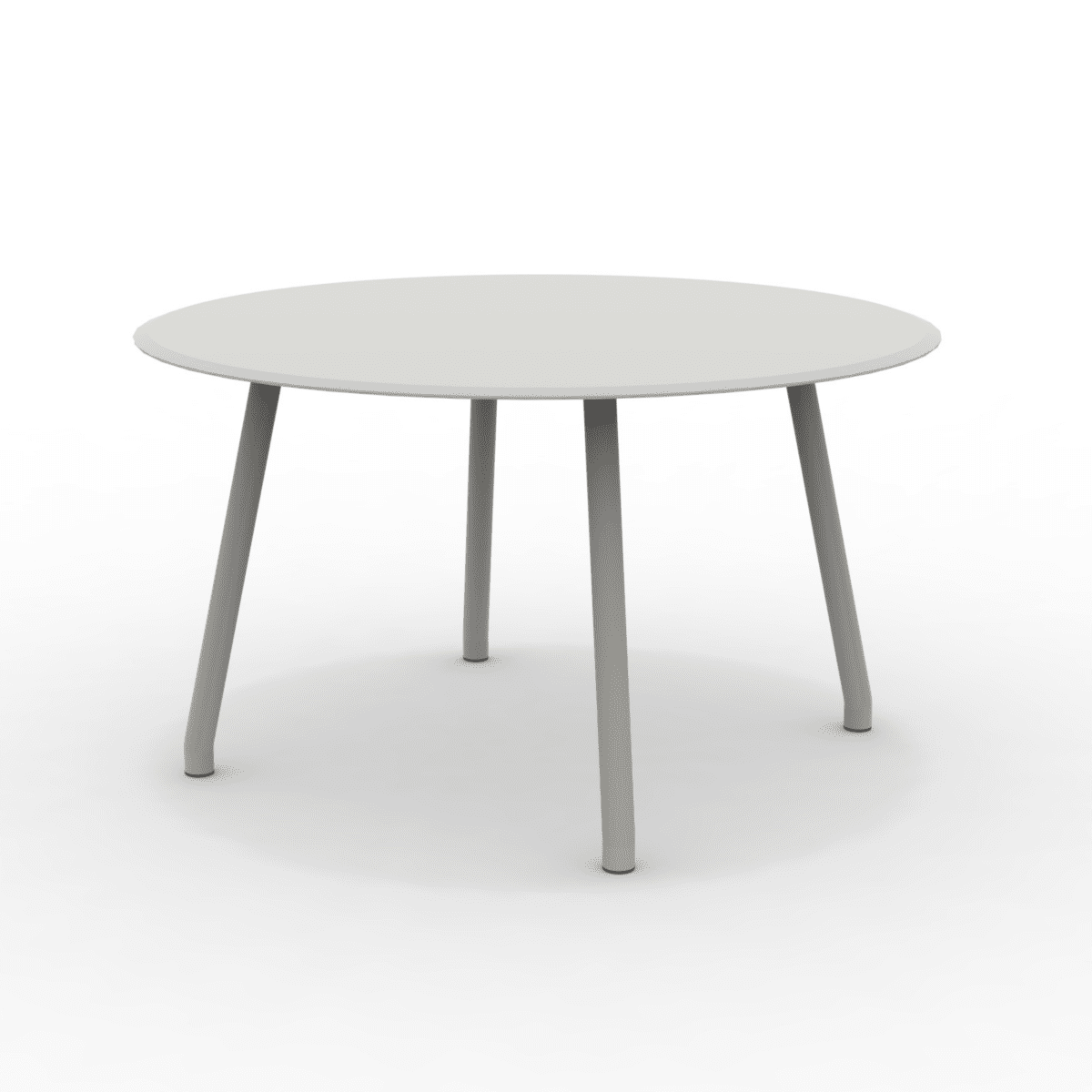 Tavolo tondo in alluminio "Verdea" da pranzo per giardino cm 130x130 75h - MondoViro