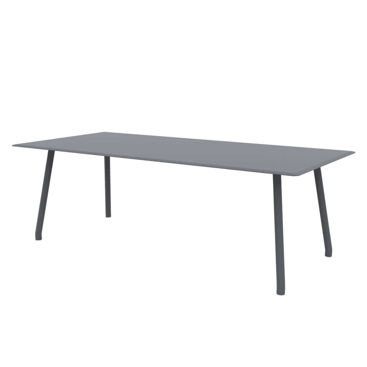 Tavolo rettangolare in alluminio "Verdea" da pranzo per giardino cm 220x100 75h - MondoViro
