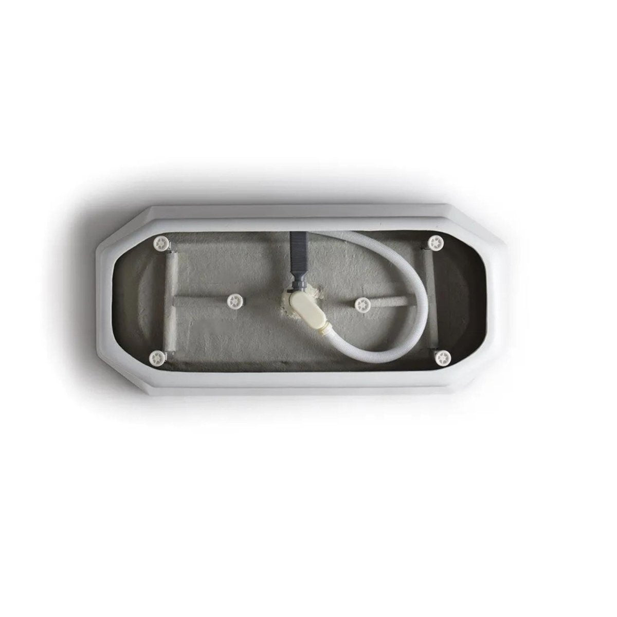 Vasca da bagno ottagonale autoportante "Beatrice" in acrilico bianco cm 161x74 56h - MondoViro