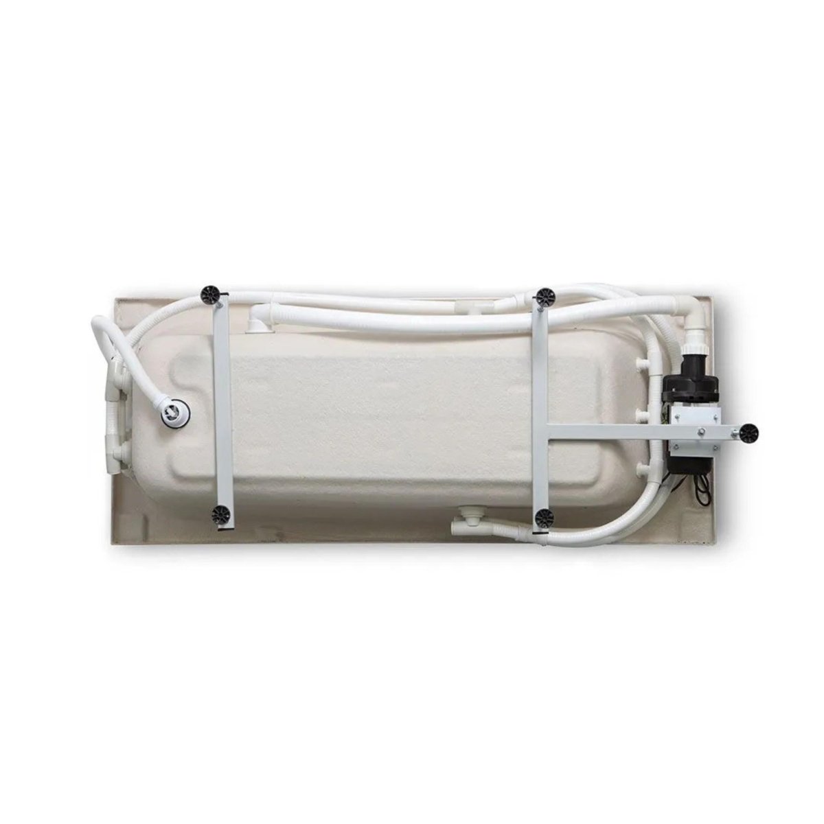 Vasca da bagno idromassaggio ad angolo "Elsa" in acrilico bianco cm 170x70 58h - MondoViro