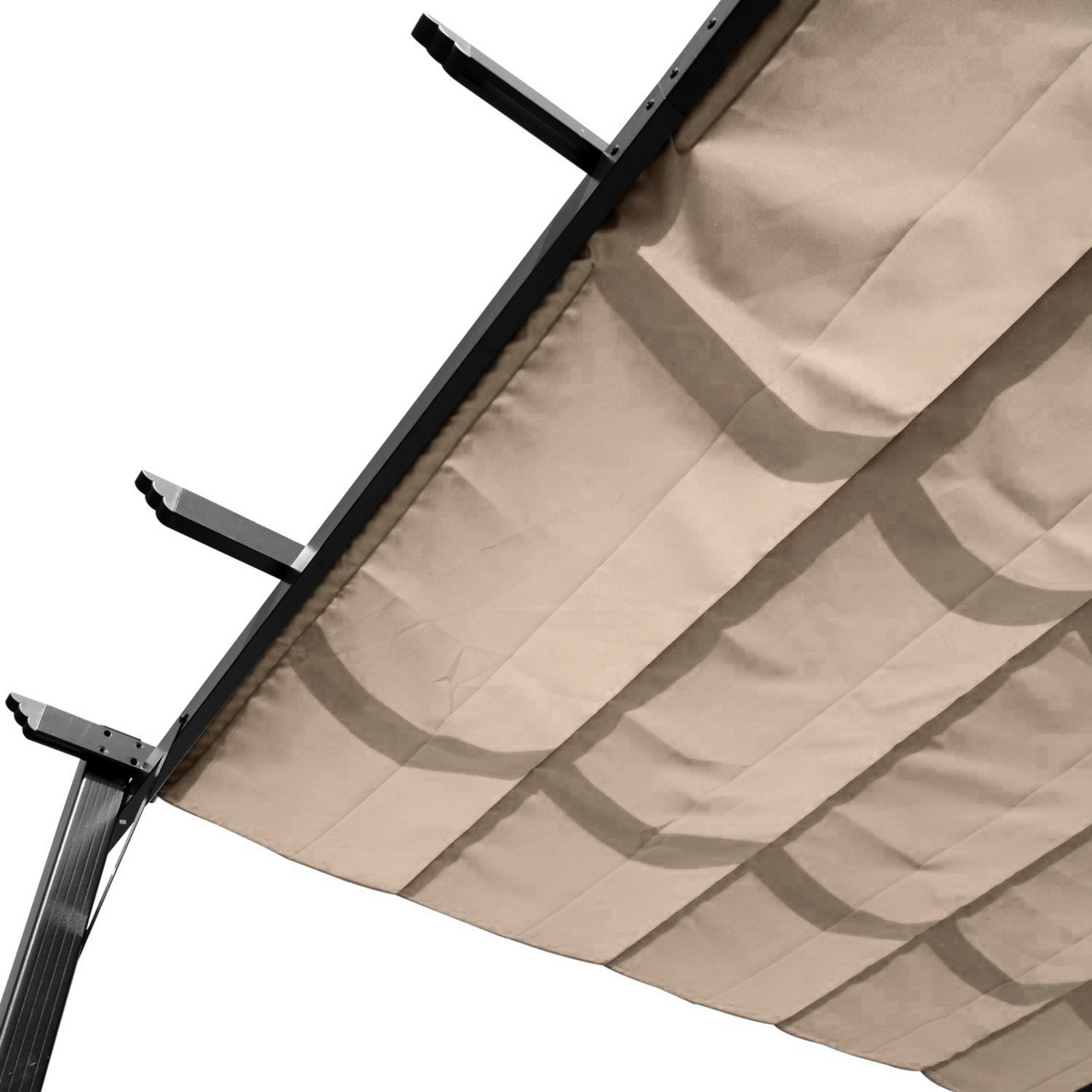 Gazebo in alluminio scorrevole "Sun" con telo di copertura cm 400x300 230h
