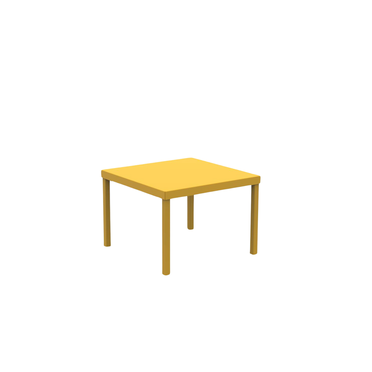 Tavolo basso quadrato in metallo "Alice3" da giardino impilabile cm 40x40 38,5h