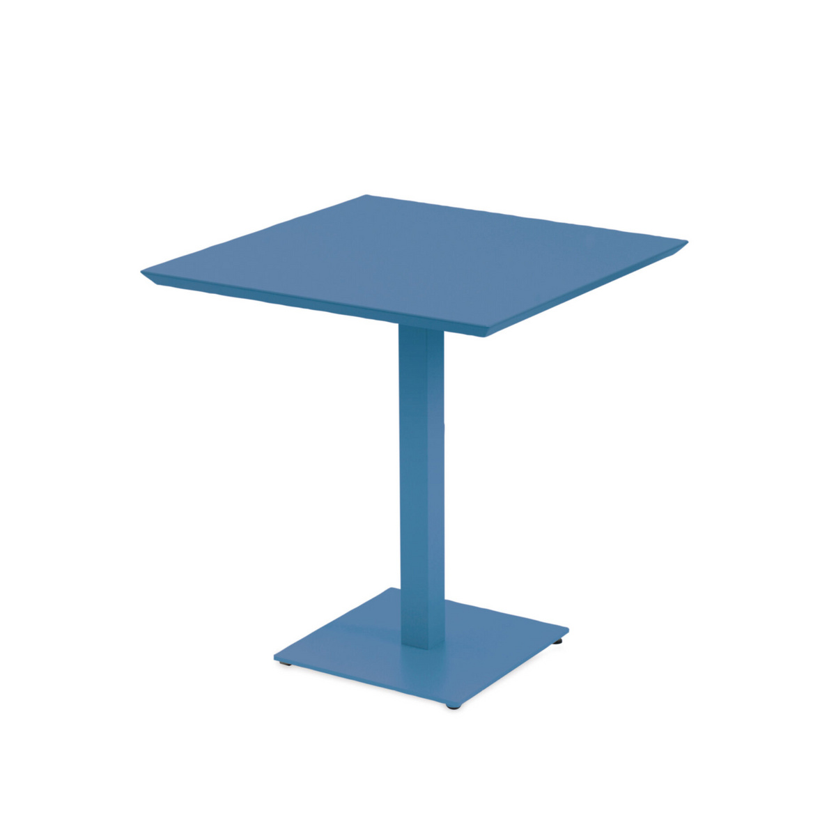 Tavolo quadrato in metallo zincato "Mogan" per giardino h 75 cm