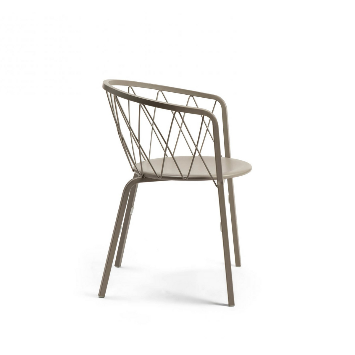 Sedia da giardino in metallo verniciato impilabili "Daisy" cm 57x55 75h