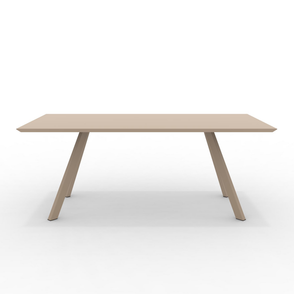 Tavolo fisso in metallo verniciato "Daisy8" da giardino moderno cm 185x90 75h