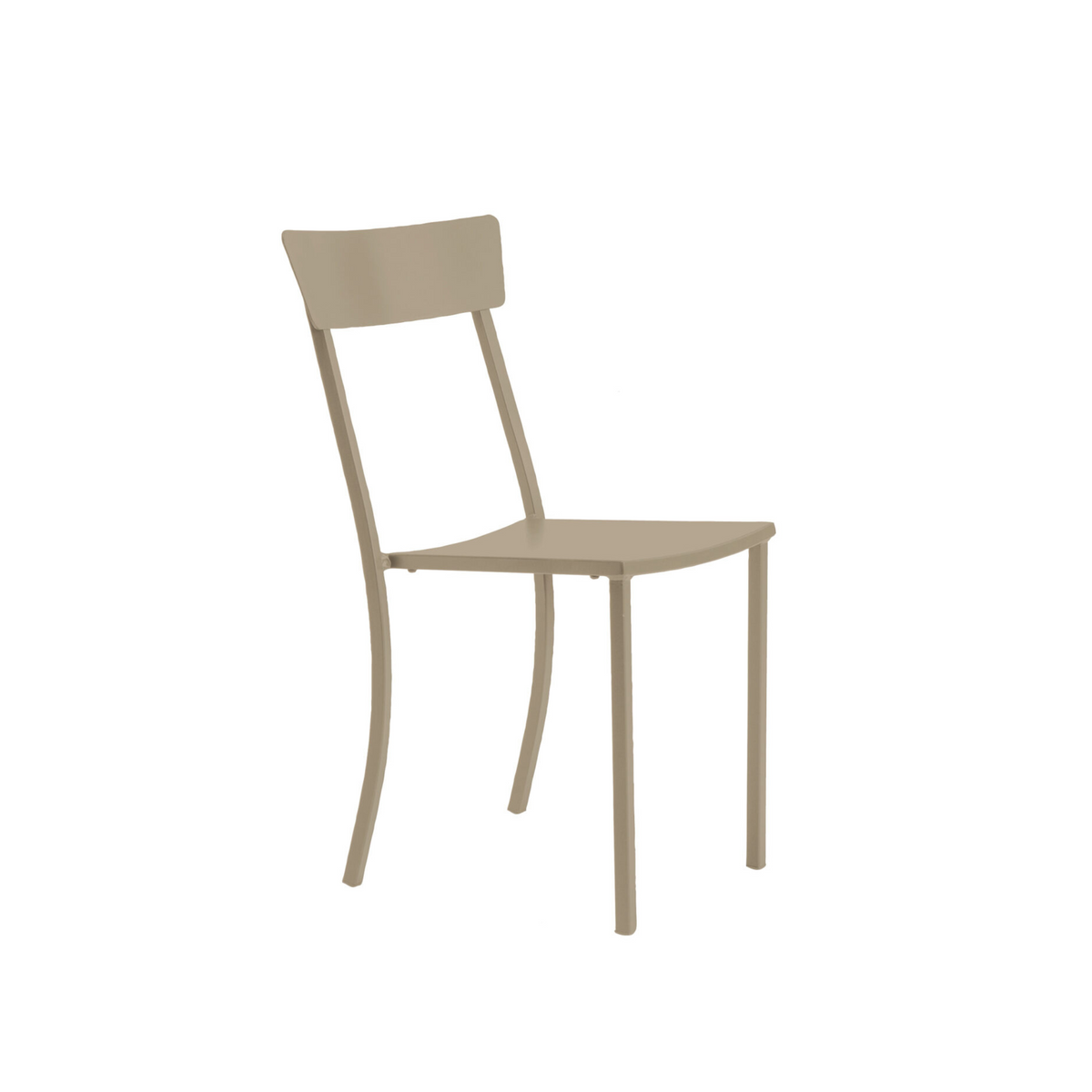 Set di sedie moderne in metallo verniciato "Mogan" da giardino impilabili cm 47x52 85h