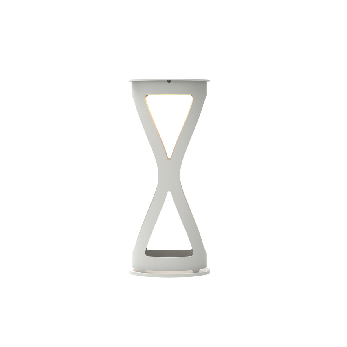 Lampada da tavolo in metallo "Luna" ricaricabile da esterno cm 12x12 26h