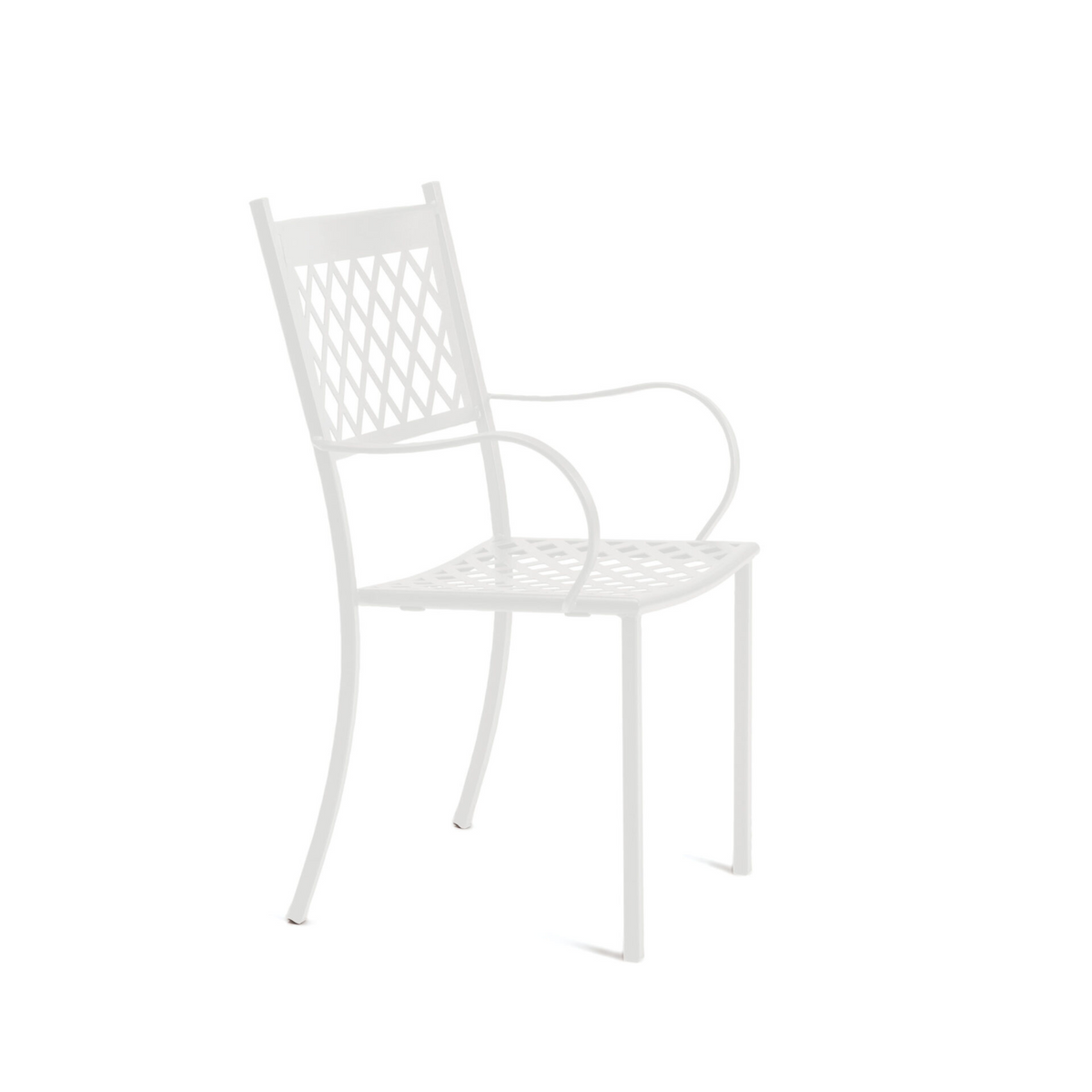 Set di sedie in metallo verniciato "Summertime" da giardino impilabili cm 53x57 95h