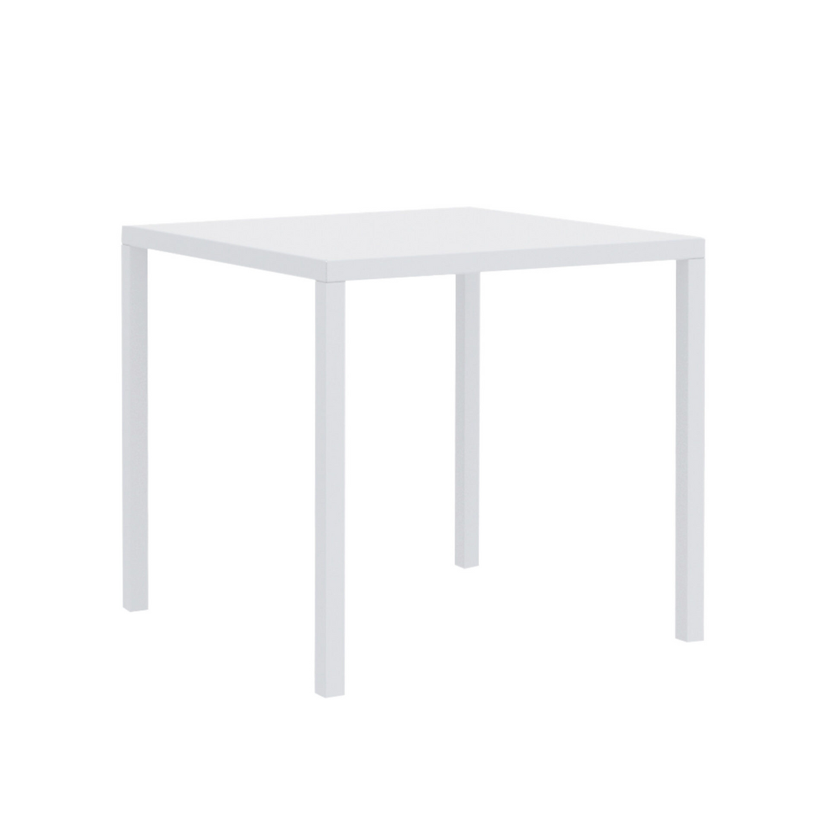 Tavolo fisso rettangolare in metallo "Quatris" da giardino cm 80x60 75h