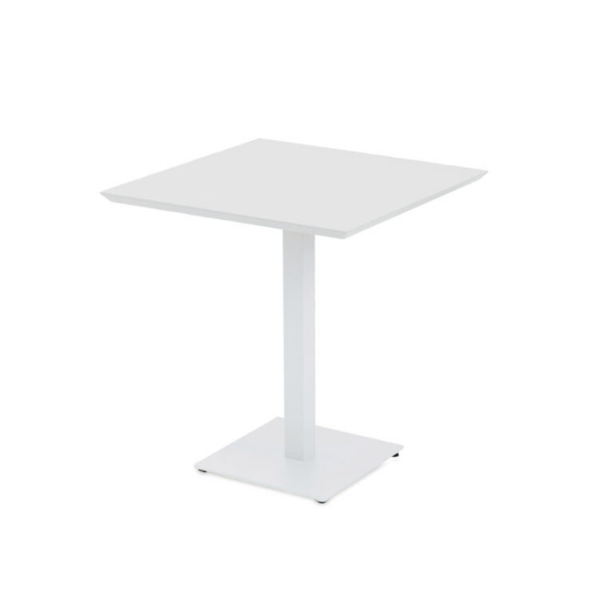 Tavolo quadrato in metallo zincato "Mogan" per giardino h 75 cm