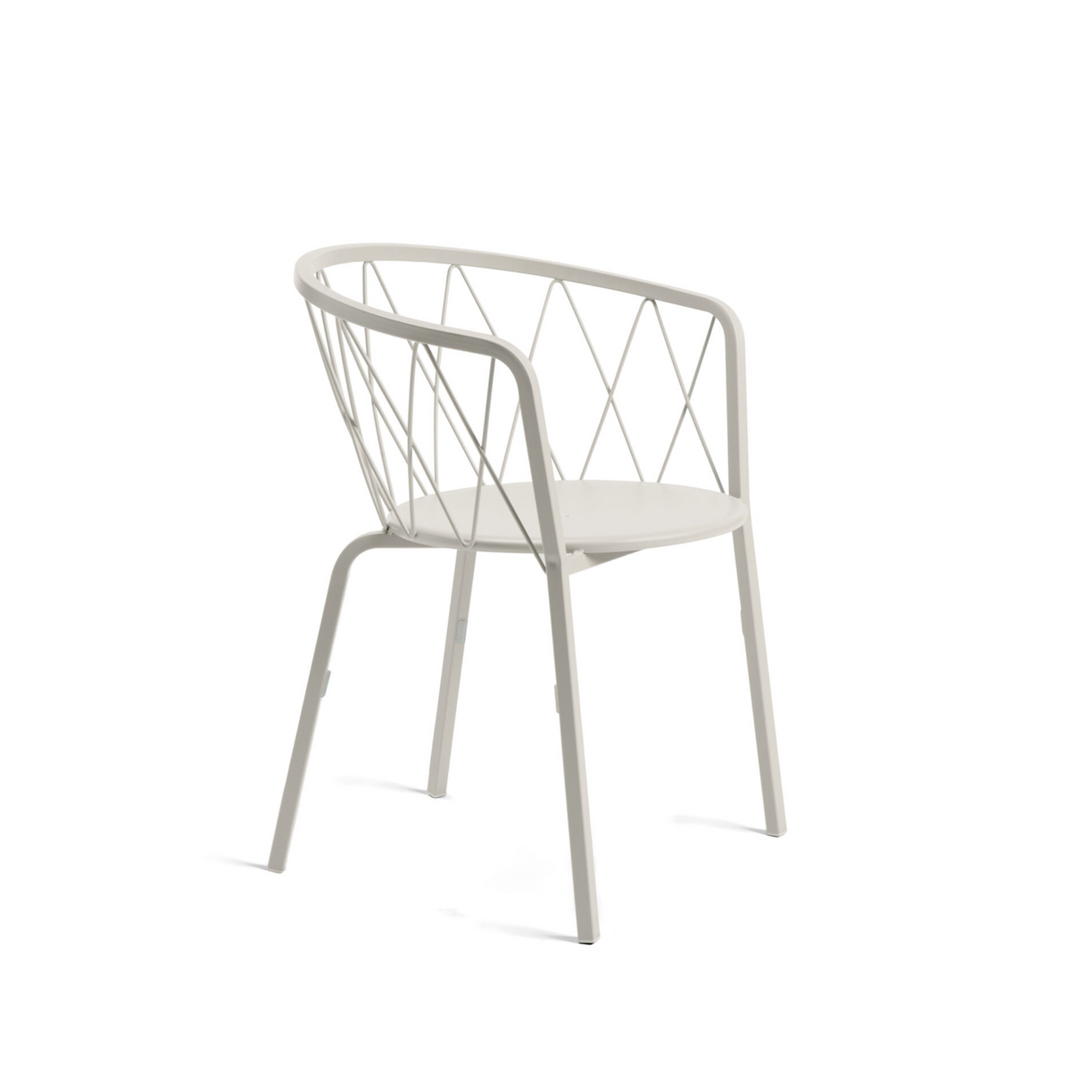 Sedia da giardino in metallo verniciato impilabili "Daisy" cm 57x55 75h