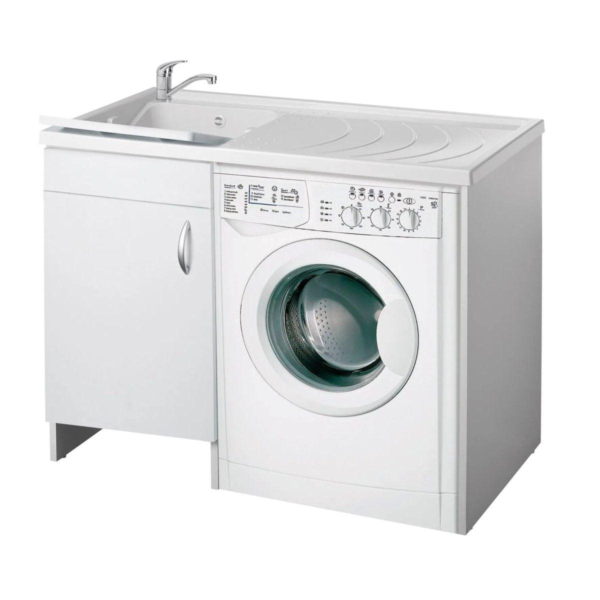 Mobile coprilavatrice "Brio1" in legno per interno vasca in resina cm 109x60 90h - MondoViro