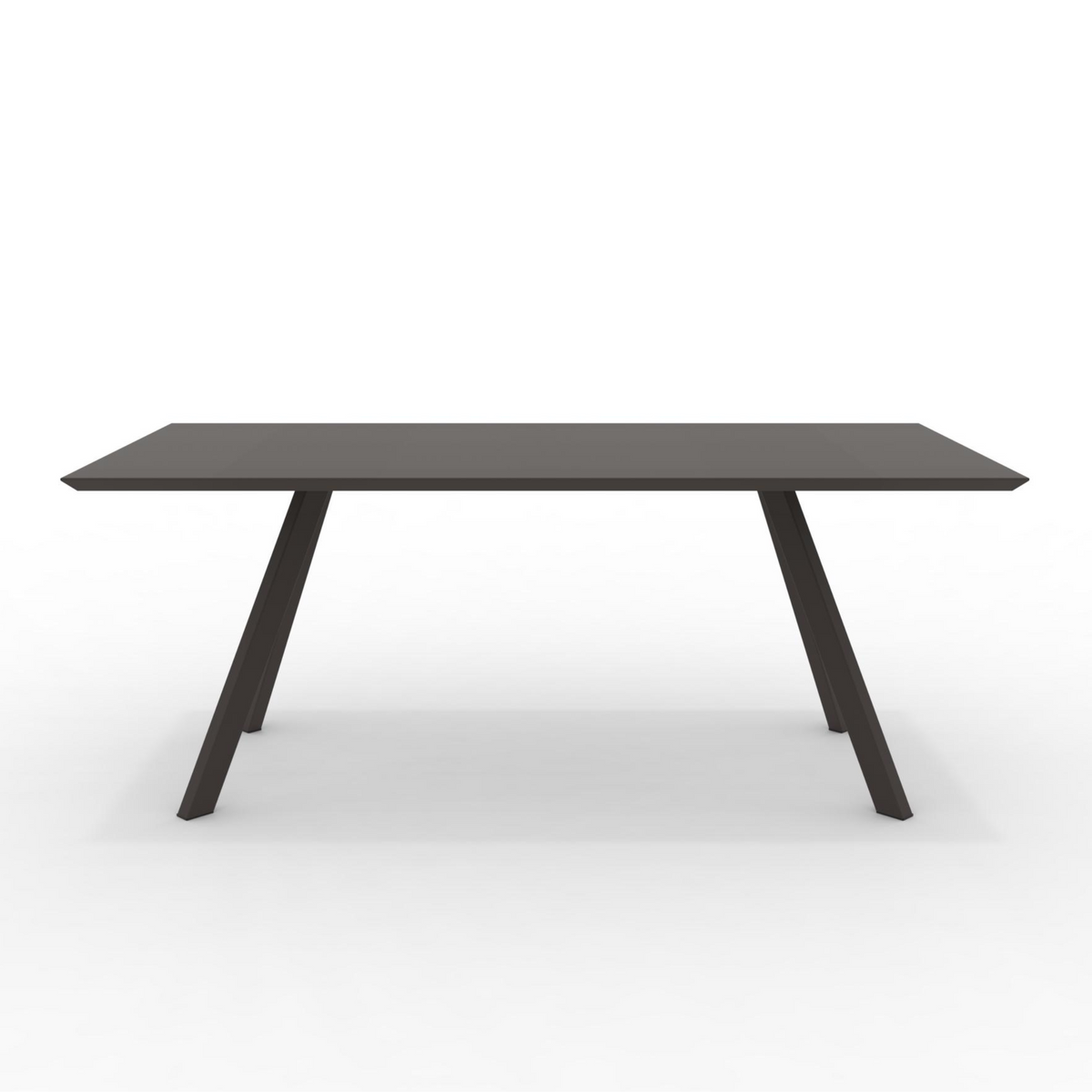 Tavolo fisso in metallo verniciato "Daisy8" da giardino moderno cm 185x90 75h