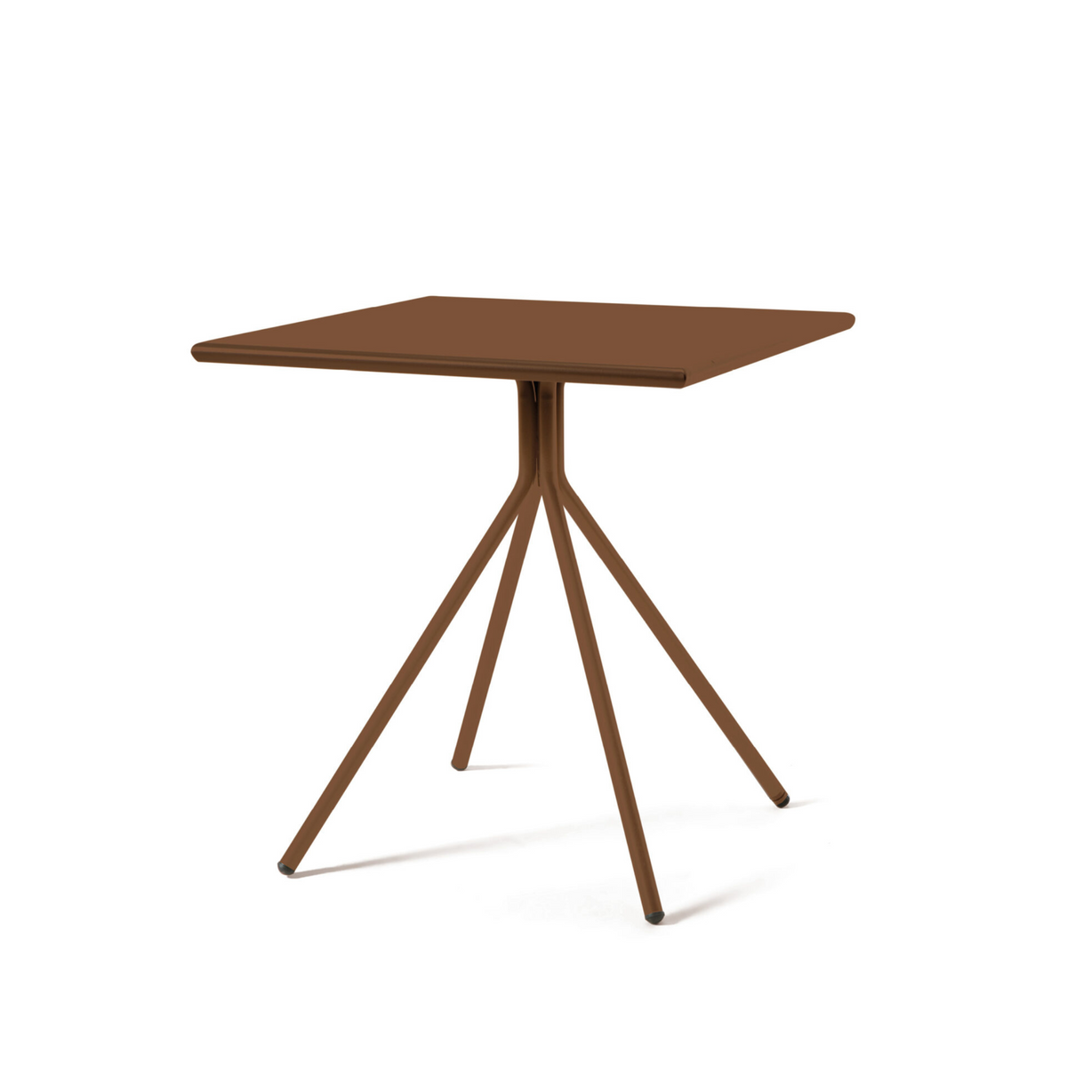 Tavolo quadrato in metallo zincato "Twist19" da bar e giardino h 75 cm