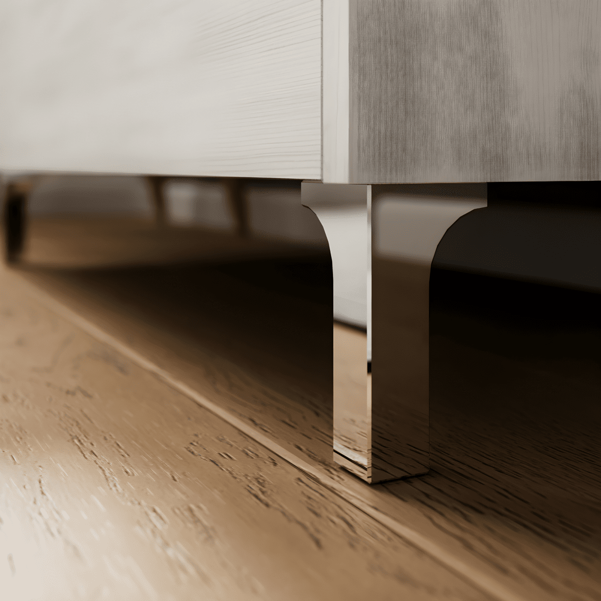 Mobile da bagno moderno "Elo" in legno con lavabo integrato e specchio LED - MondoViro