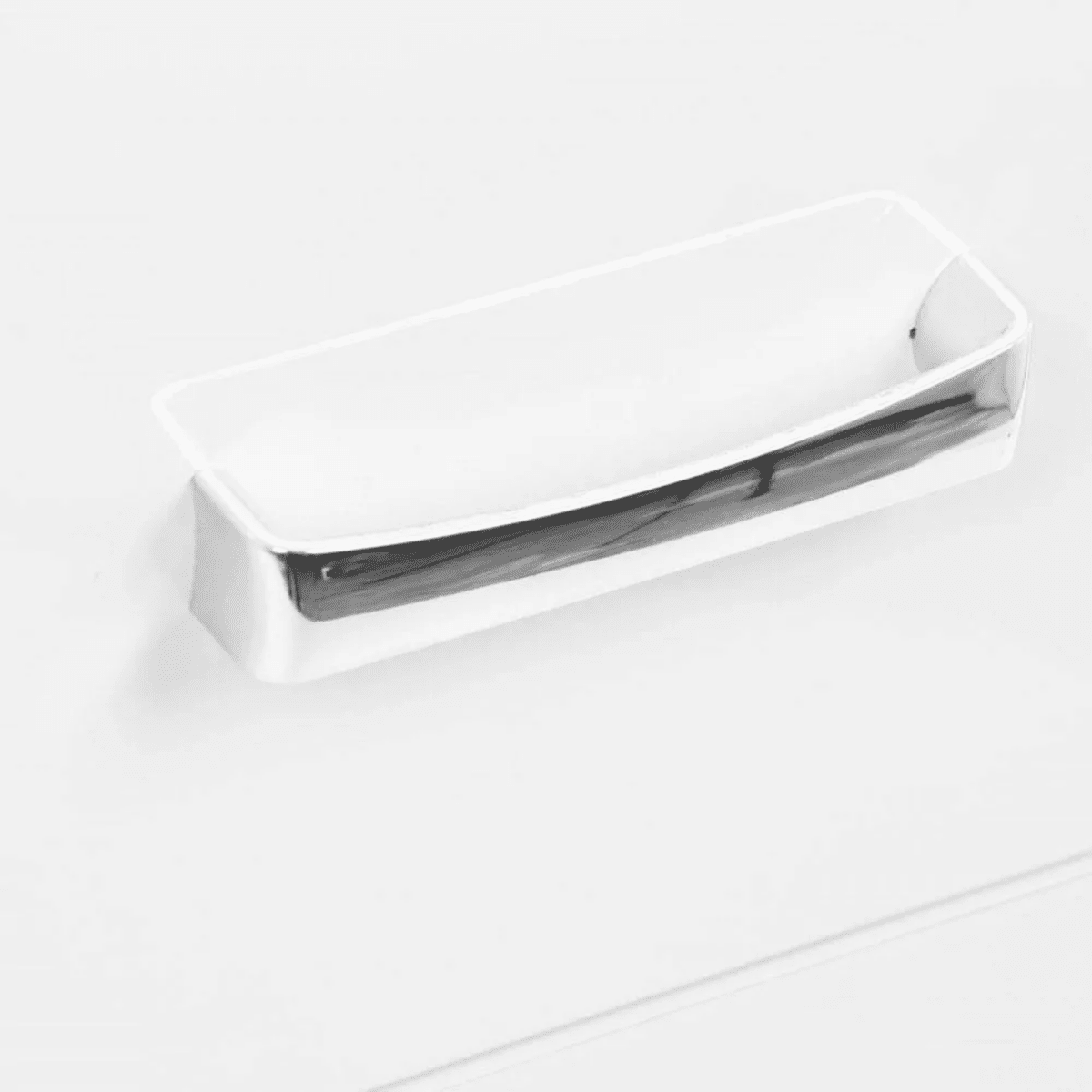 Mobile da bagno "Elendir" con lavabo in ceramica integrato maniglie piedini cromati - MondoViro