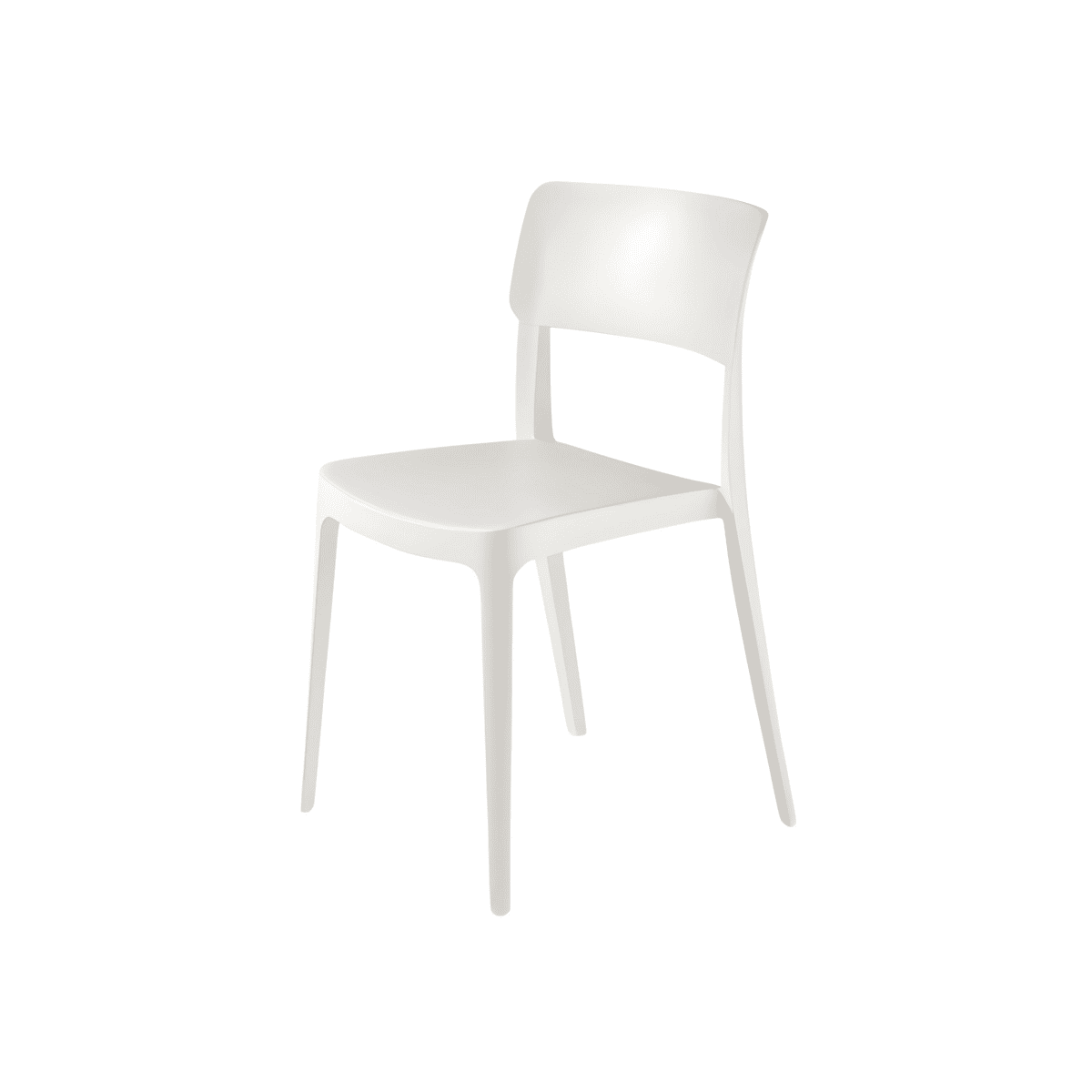 Set sedia impilabili "Maribela" in polipropilene cm 50x51 81h - MondoViro