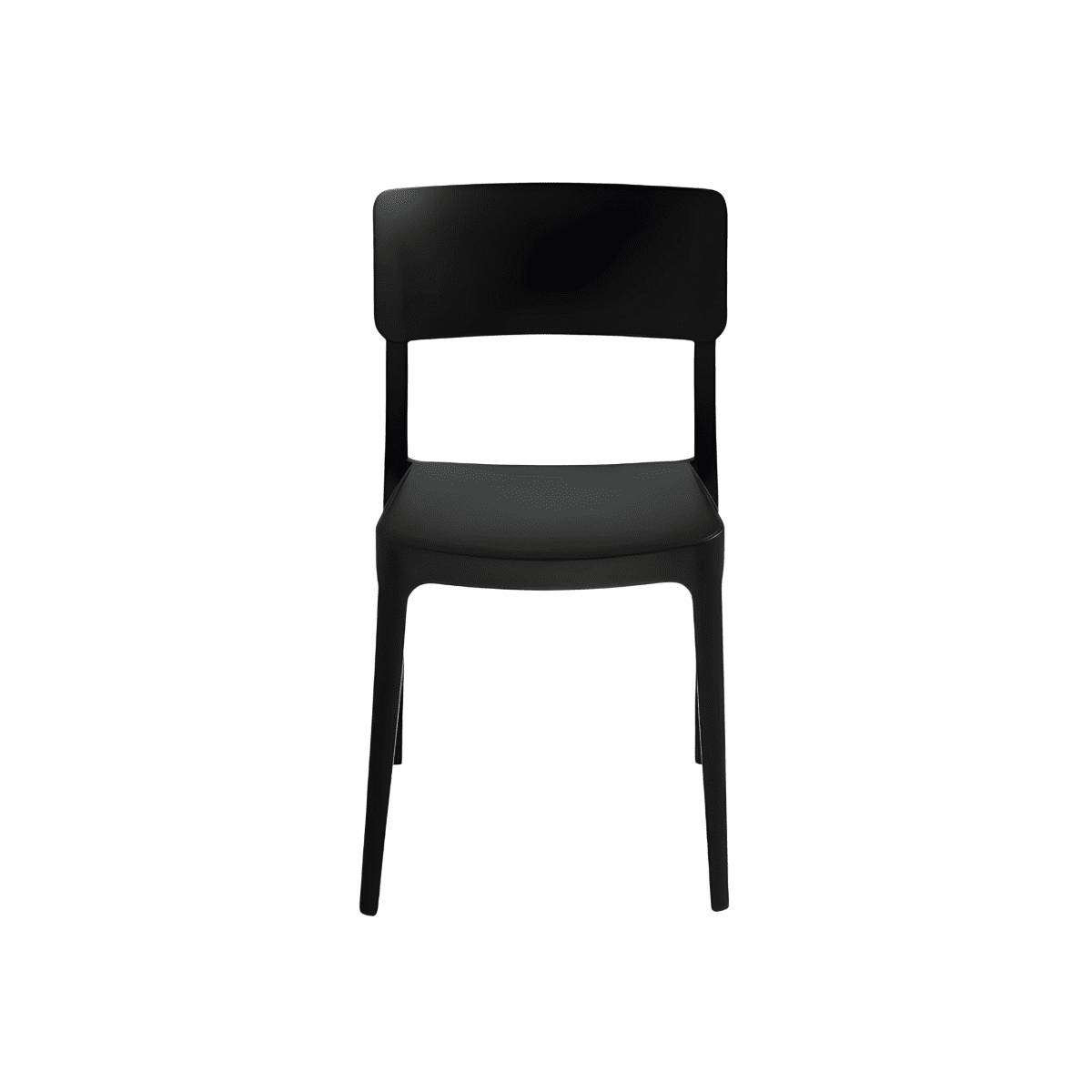 Set sedia impilabili "Maribela" in polipropilene cm 50x51 81h - MondoViro