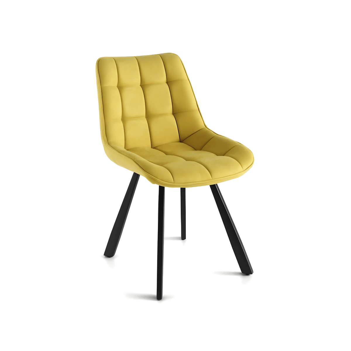 Set di sedie imbottite "Morgan" struttura in metallo cm 49x59 83h - MondoViro