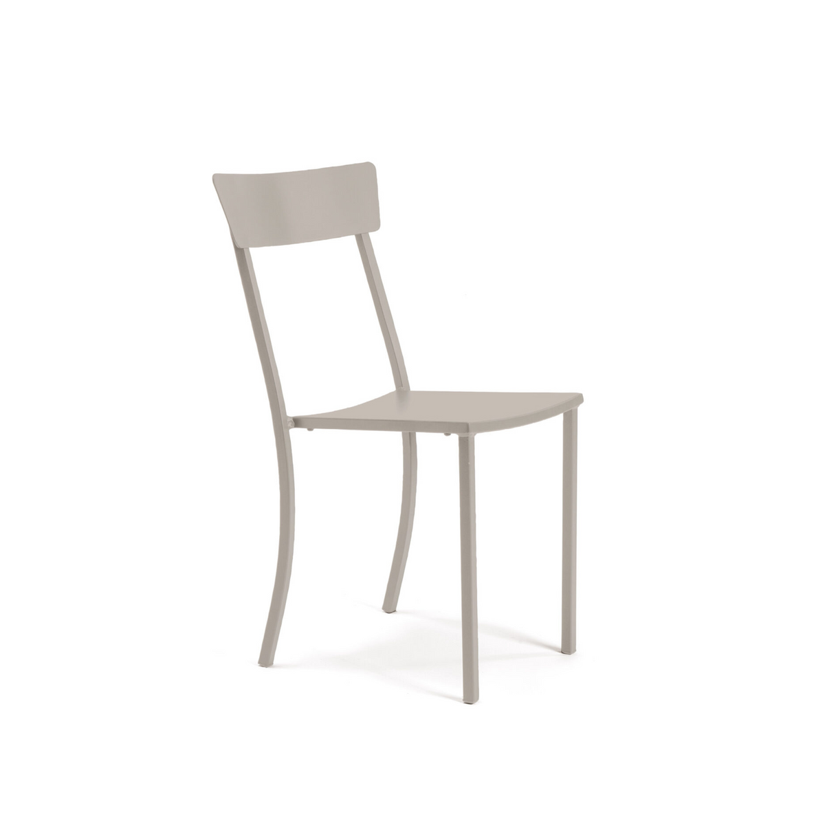 Set di sedie moderne in metallo verniciato "Mogan" da giardino impilabili cm 47x52 85h