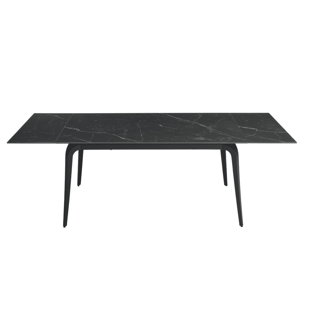 Tavolo allungabile "Gedy" effetto marmo e due allunghe cm 160/240x90 77h - MondoViro