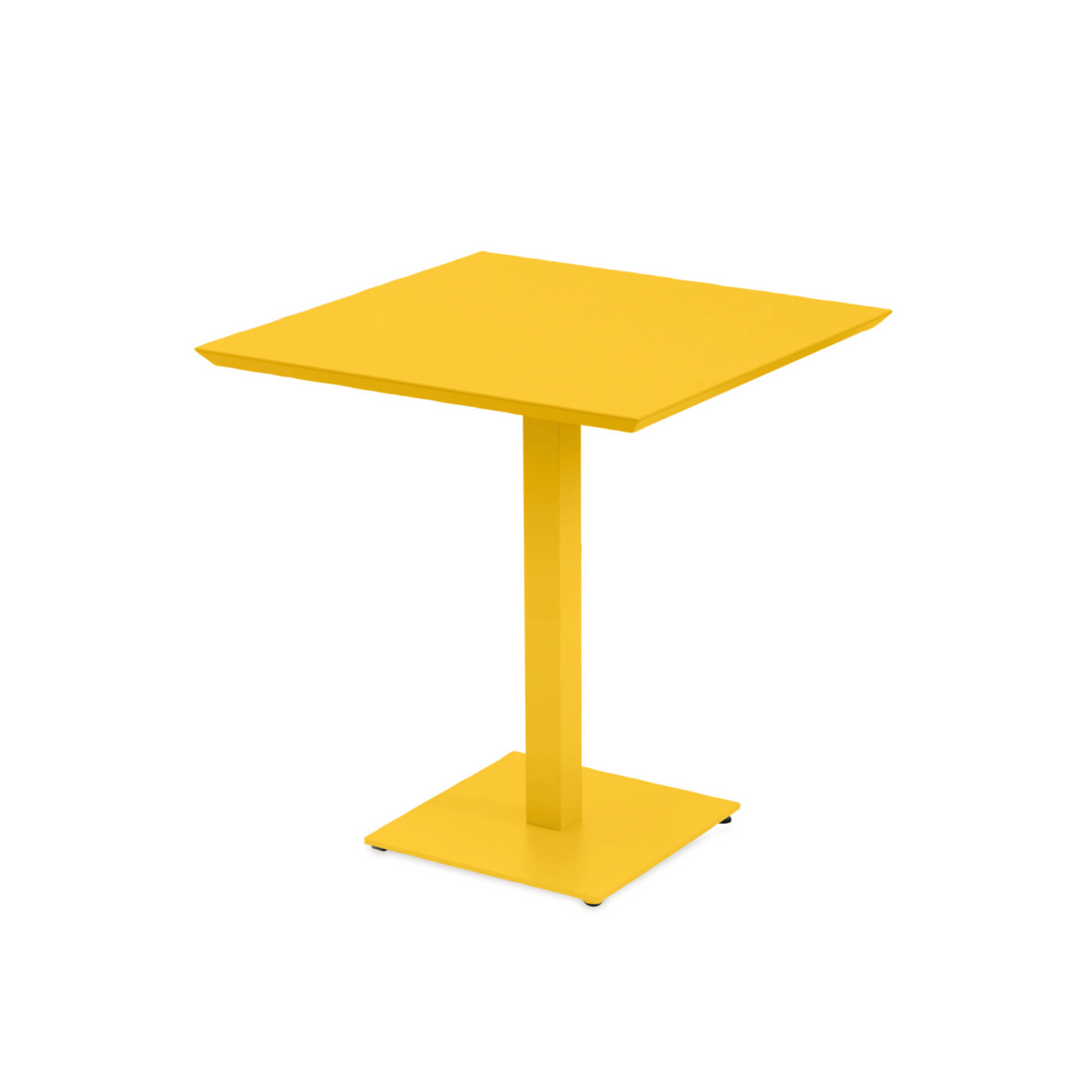 Tavolo quadrato in metallo zincato "Mogan" per giardino h 75 cm
