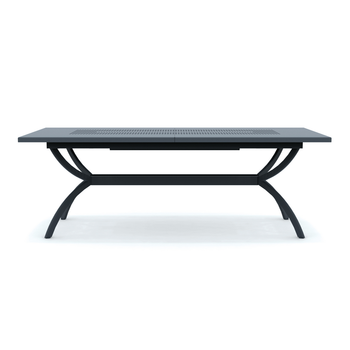 Tavolo allungabile in metallo "Valentino" da giardino moderno cm 220/300x100 75h