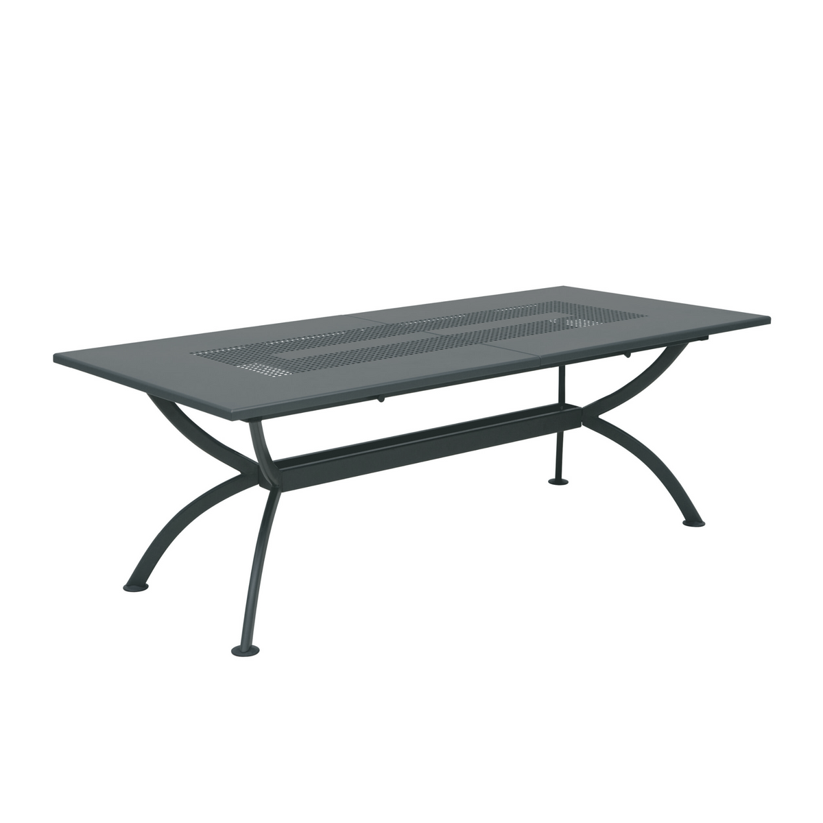 Tavolo allungabile in metallo "Valentino" da giardino moderno cm 220/300x100 75h