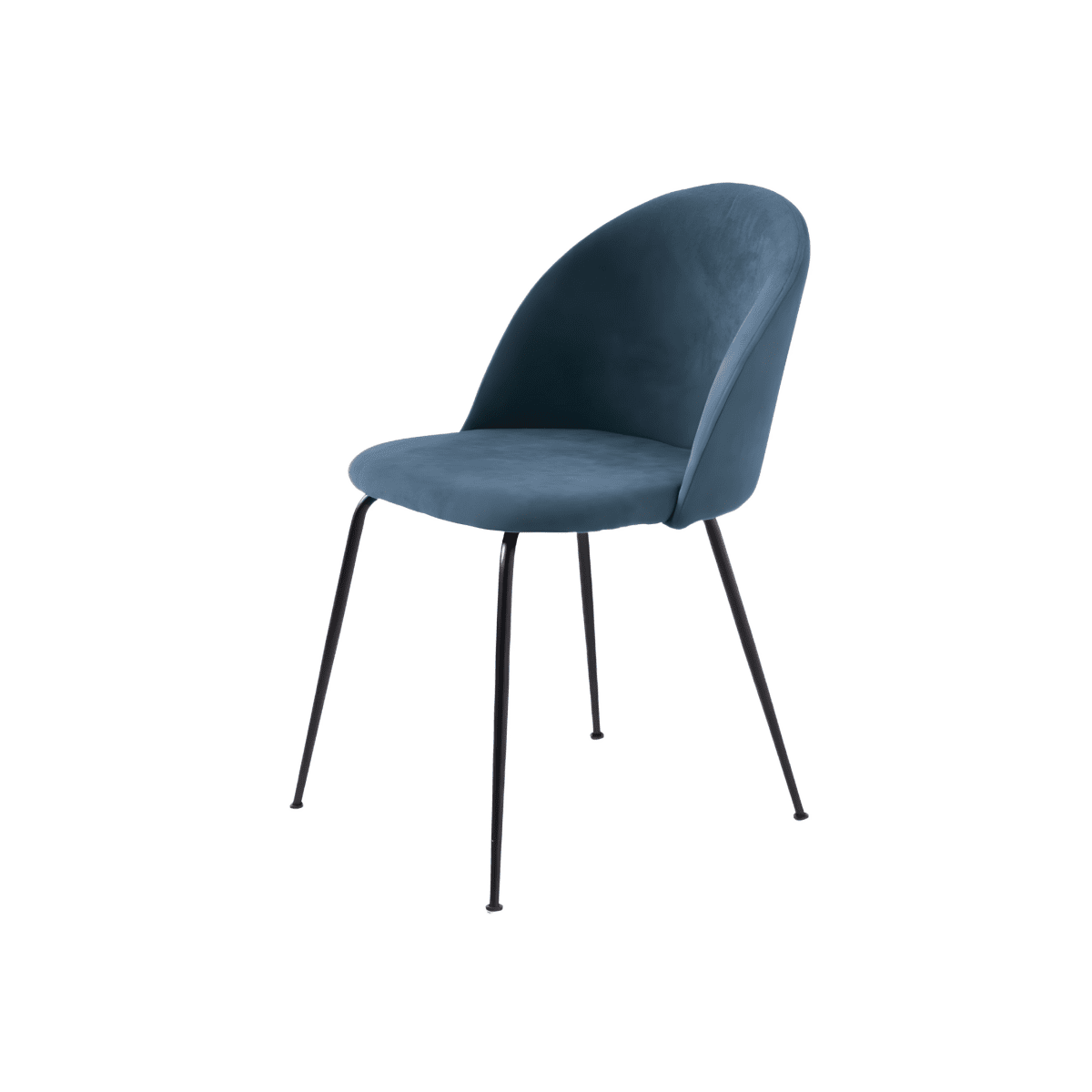 Set sedie da pranzo in tessuto moderne "Prince" con imbottitura cm 50x52 81h - MondoViro
