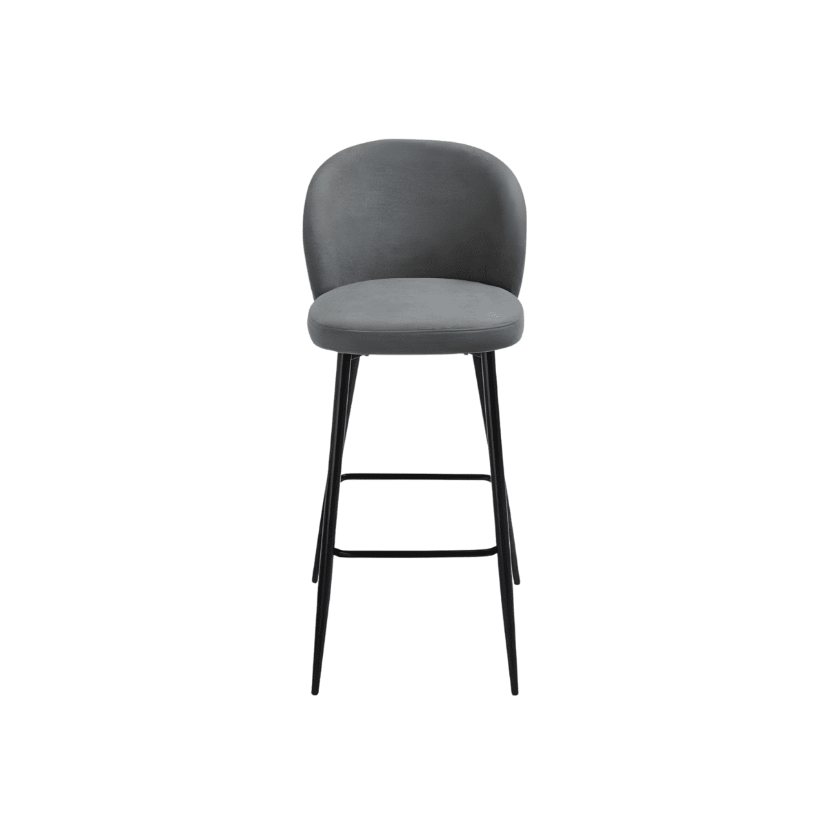 Set di sgabelli alti moderni "Lizzy" in tessuto imbottite cm 48x53 93h - MondoViro