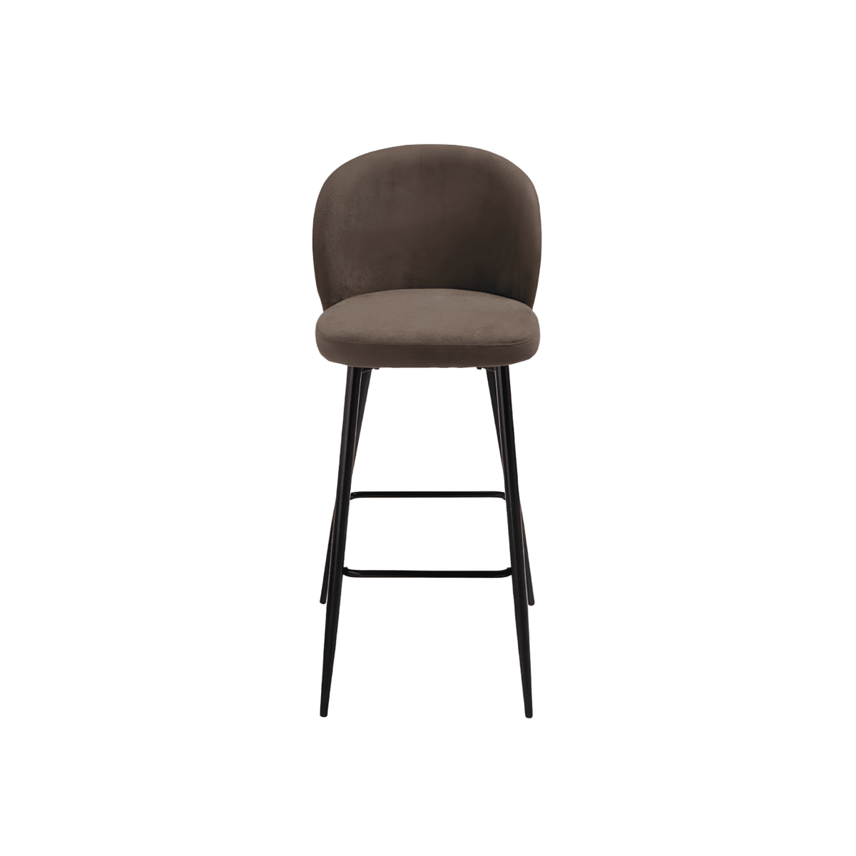 Set di sgabelli alti moderni "Lizzy" in tessuto imbottite cm 48x53 93h - MondoViro