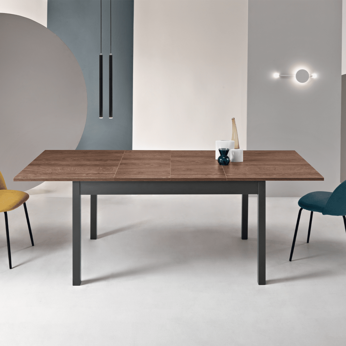 Tavolo da pranzo "Malaga" allungabile moderno cm 140/220x90 76h - MondoViro